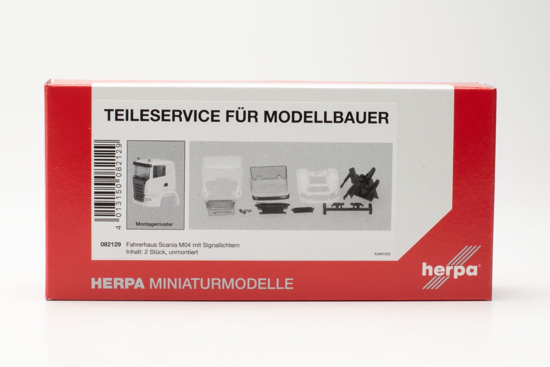 Herpa 082129 Teileservice | Fahrerhaus Scania M09 mit Rundumleuchten | 1:87