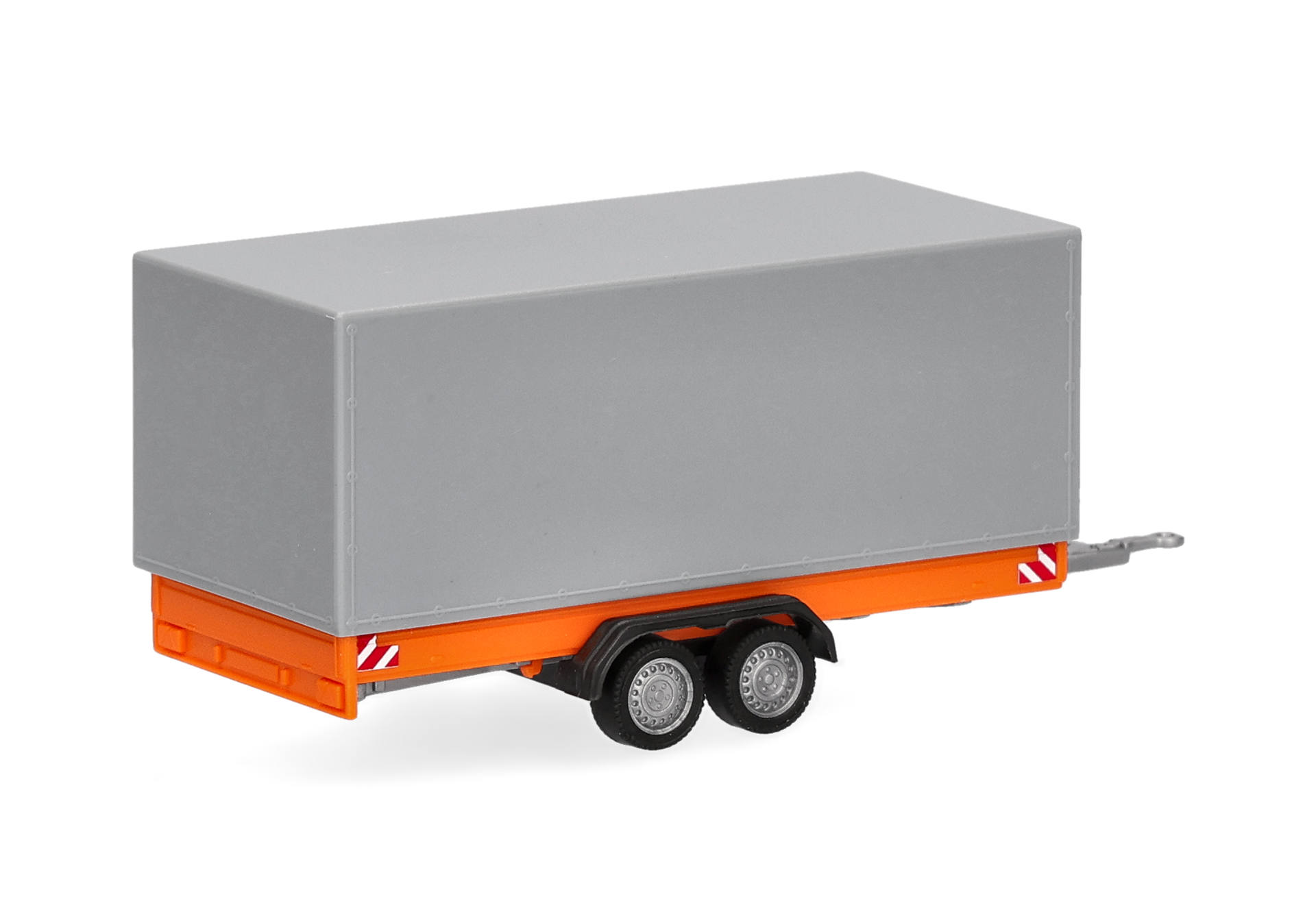 Herpa 055468 | LKW Tandem-Planenanhänger | orange/grau | 1:87