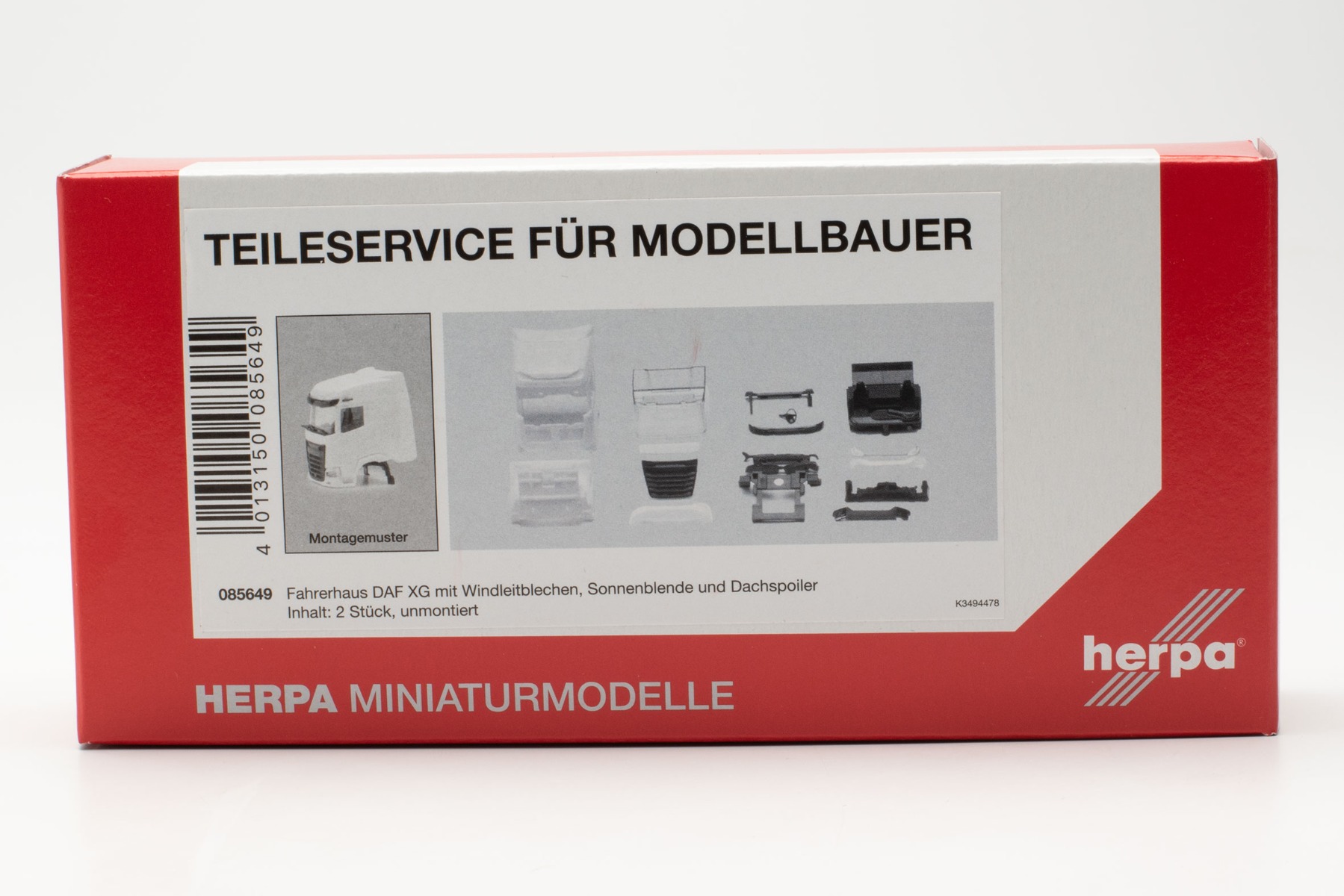 Herpa 085649 TS | Fahrerhaus DAF XG mit Wlb. und DS | 1:87