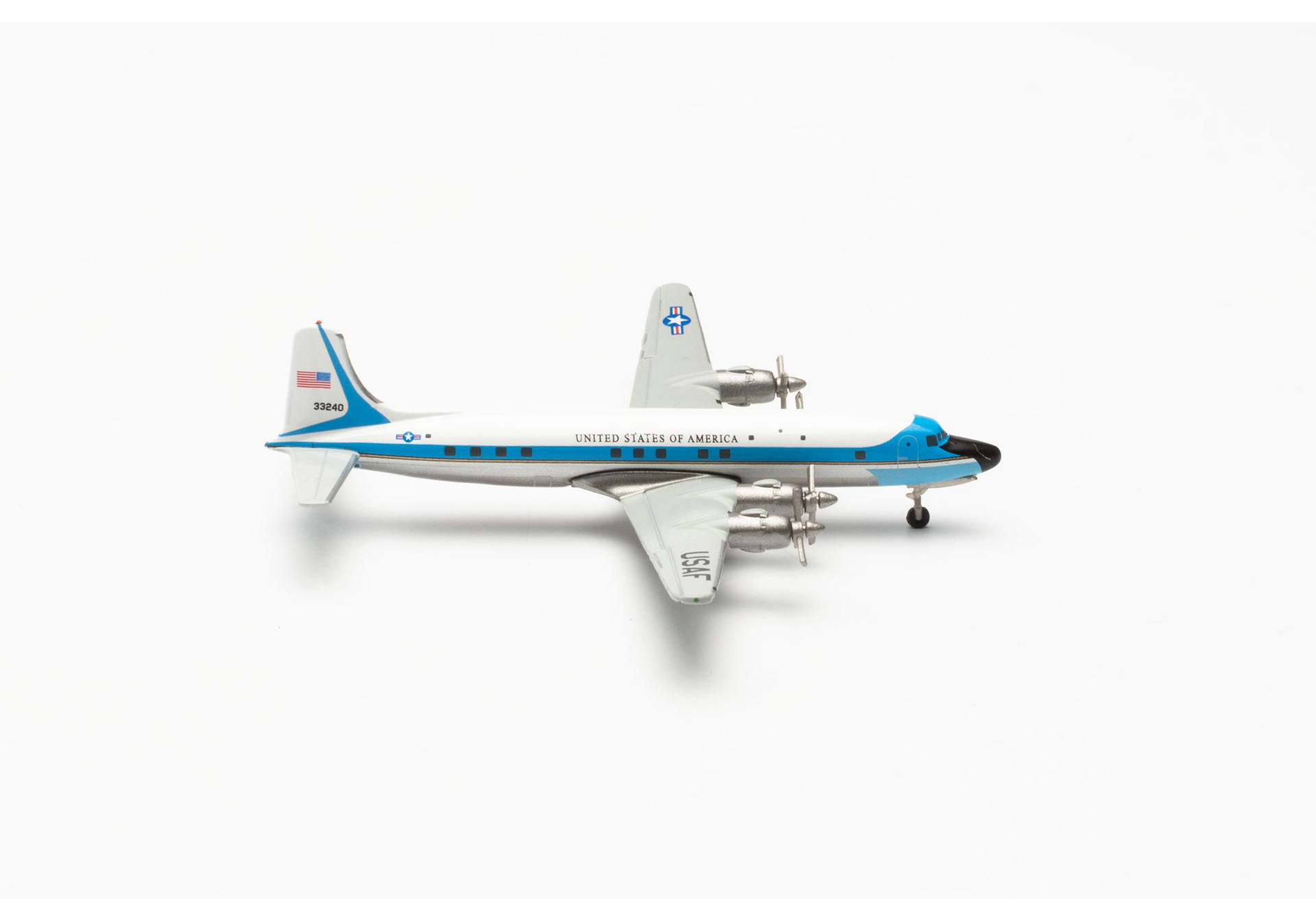 Herpa Wings 537001 | U.S. Air Force Douglas VC-118A | 1254th Air Transport | Air Force One” | 1:500