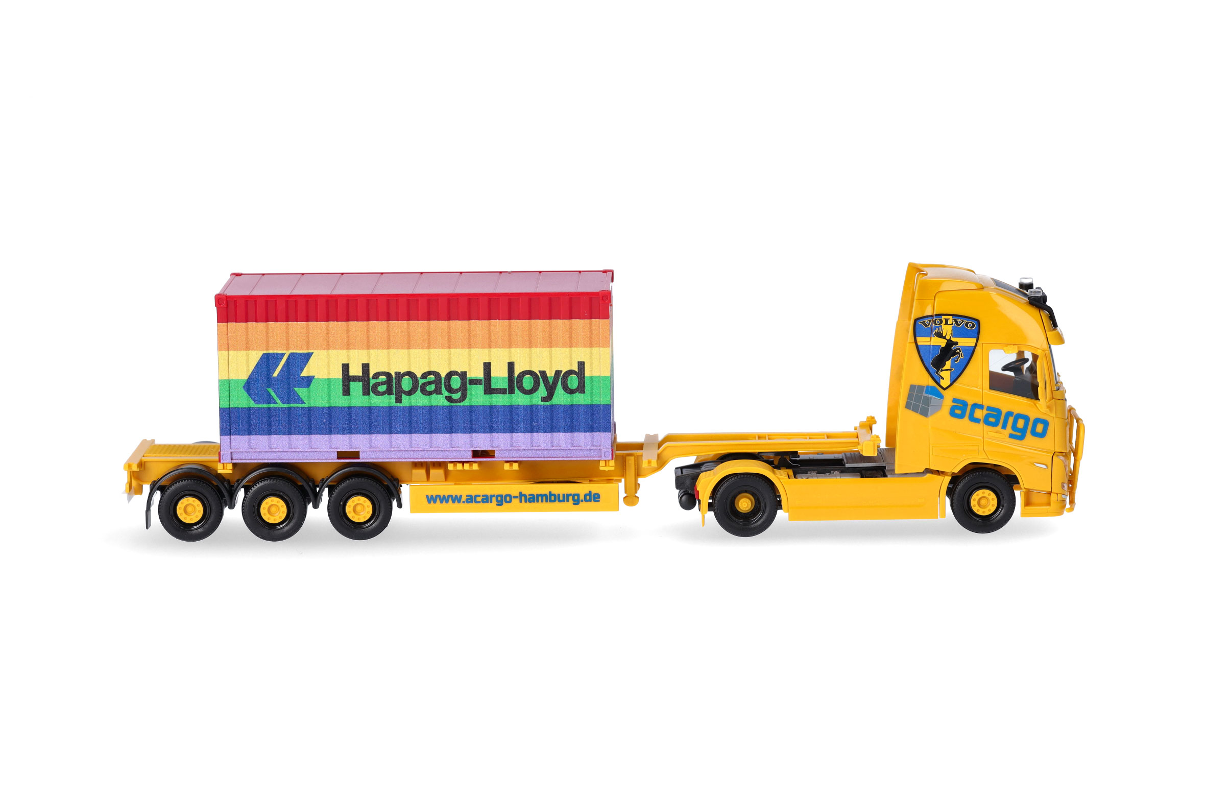 Herpa 317436 | Volvo FH Gl. XL 2020 Container-Sattelzug | acargo/Hapag Lloyd | 1:87