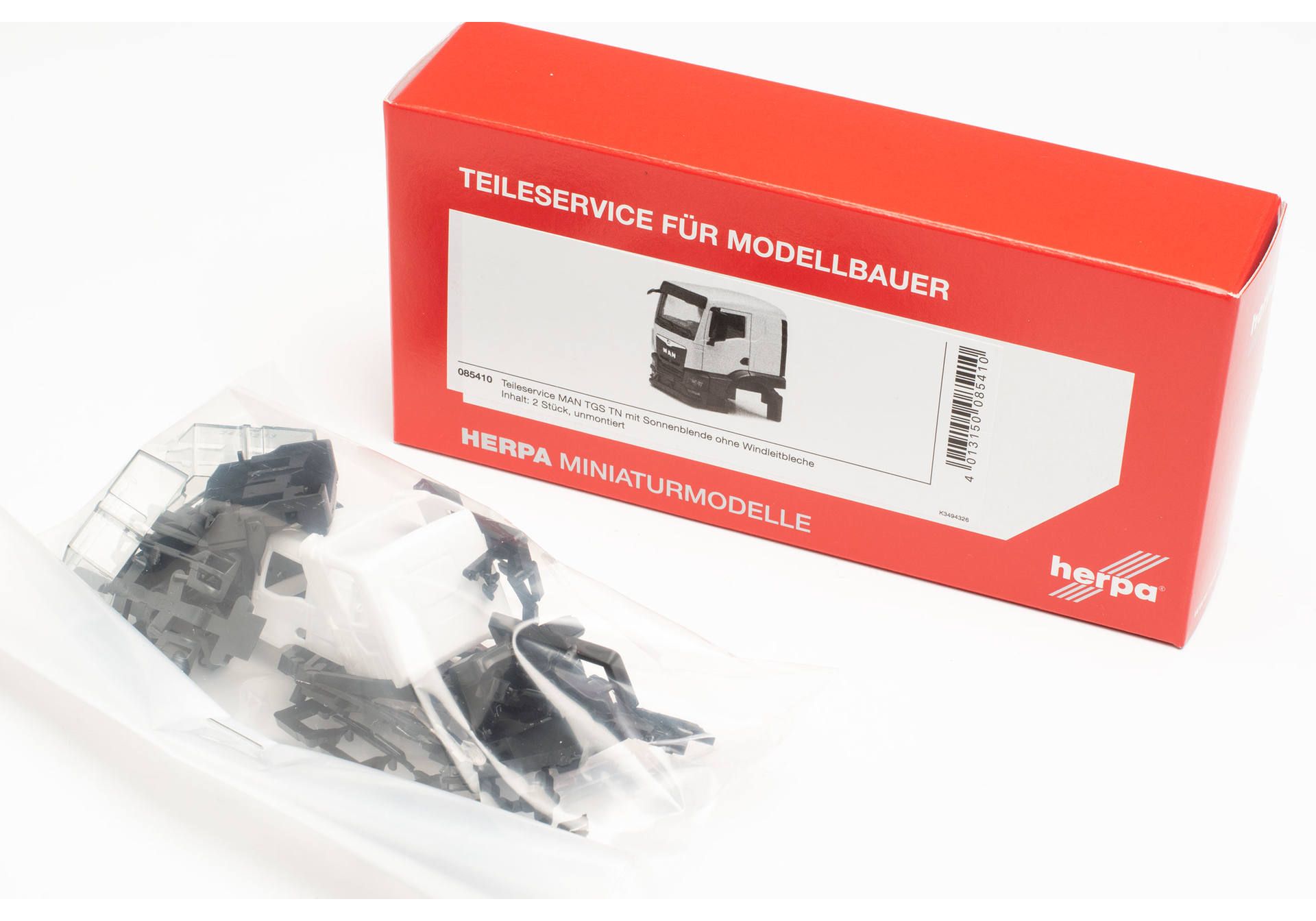 Herpa Teileservice 085410 | Fahrerhaus MAN TGS TN ohne Windleitbleche | 1:87