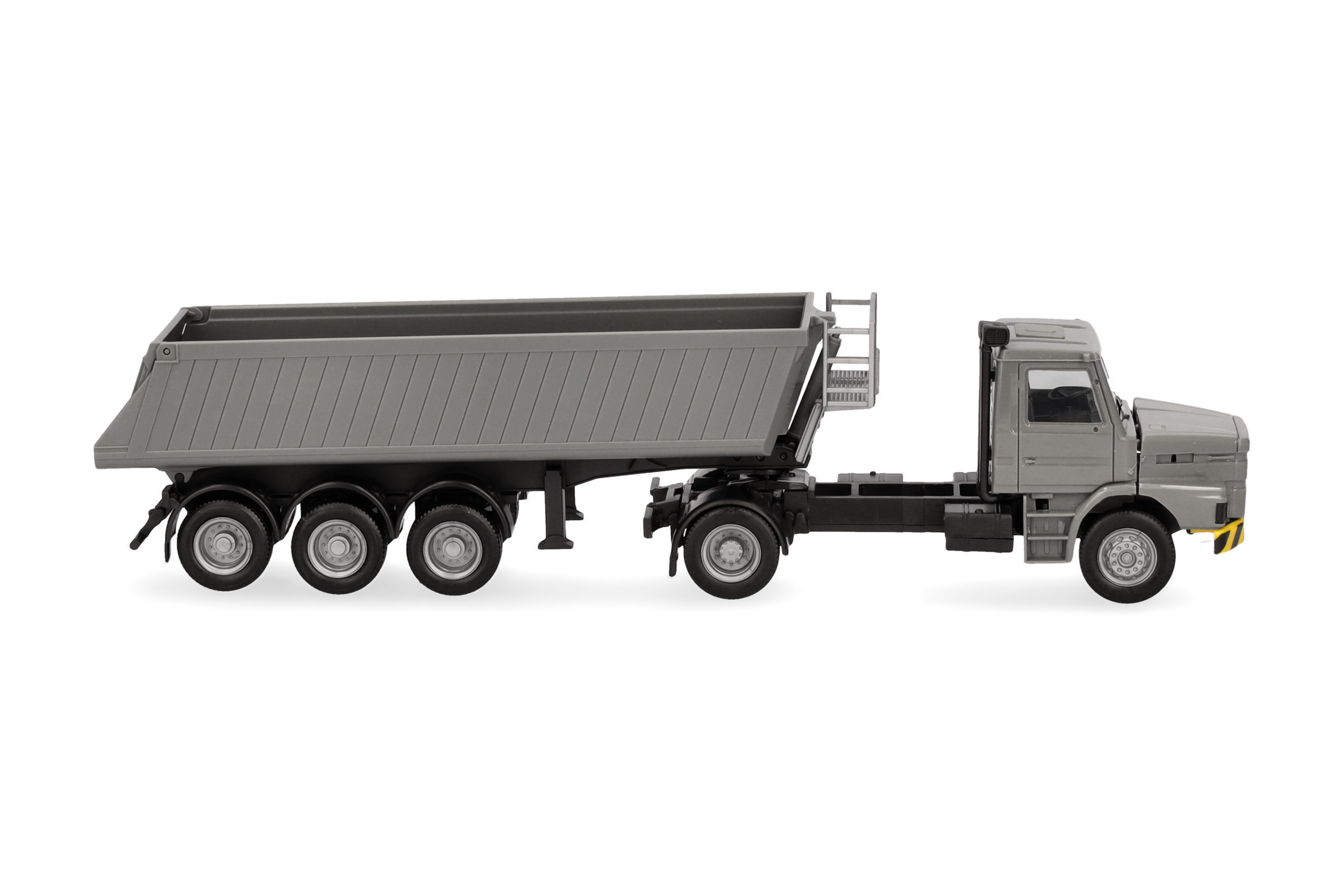 Herpa 319713 | Scania Hauber | Kipp-Sattelzug | grau/gelb | 1:87