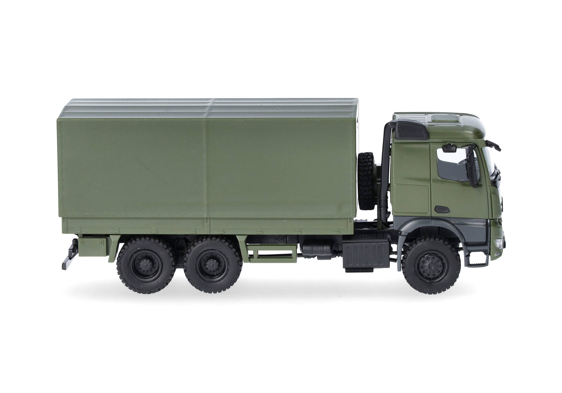 Herpa 747165 | Mercedes-Benz Arocs 6x6 Pritsche/Plane | undekoriert | 1:87
