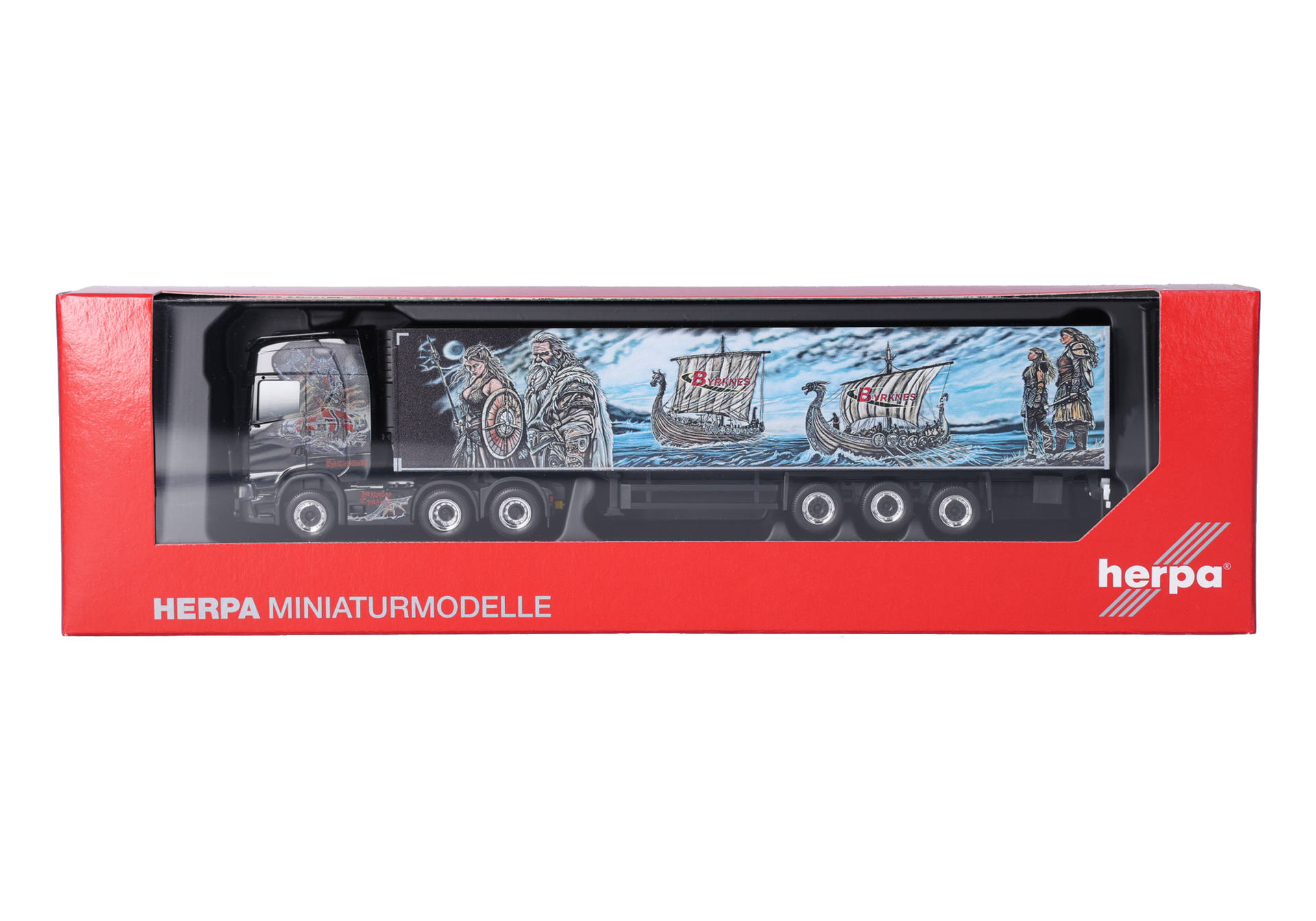 Herpa 321303 | Scania CS 20 Hochdach Kühlkoffer-Sattelzug | Byrknes | 1:87