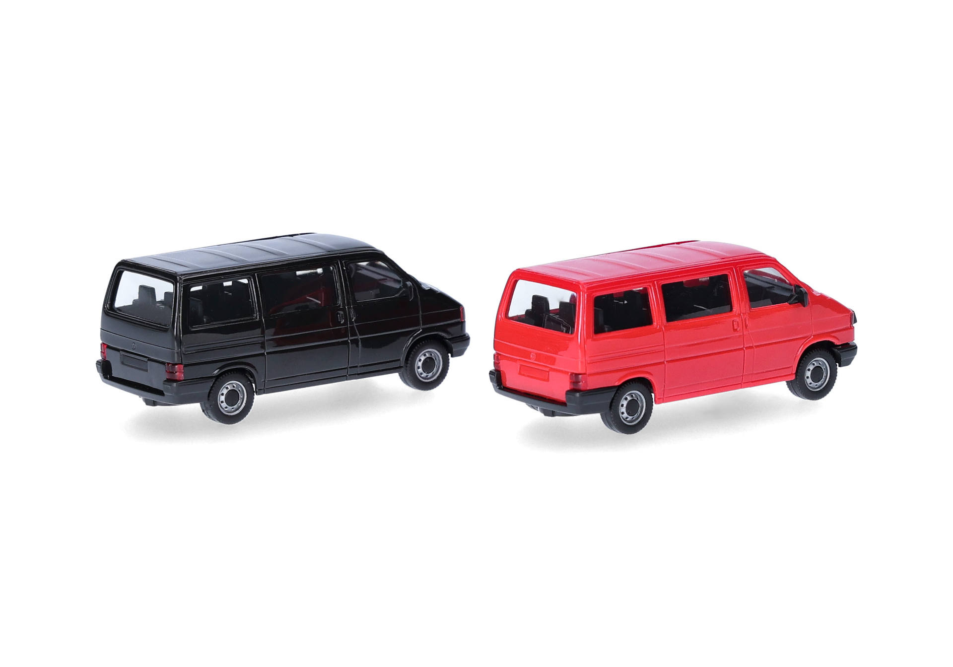 Herpa MiniKit 012805-003 | Volkswagen (VW) T4 Bus | rot und schwarz | 1:87