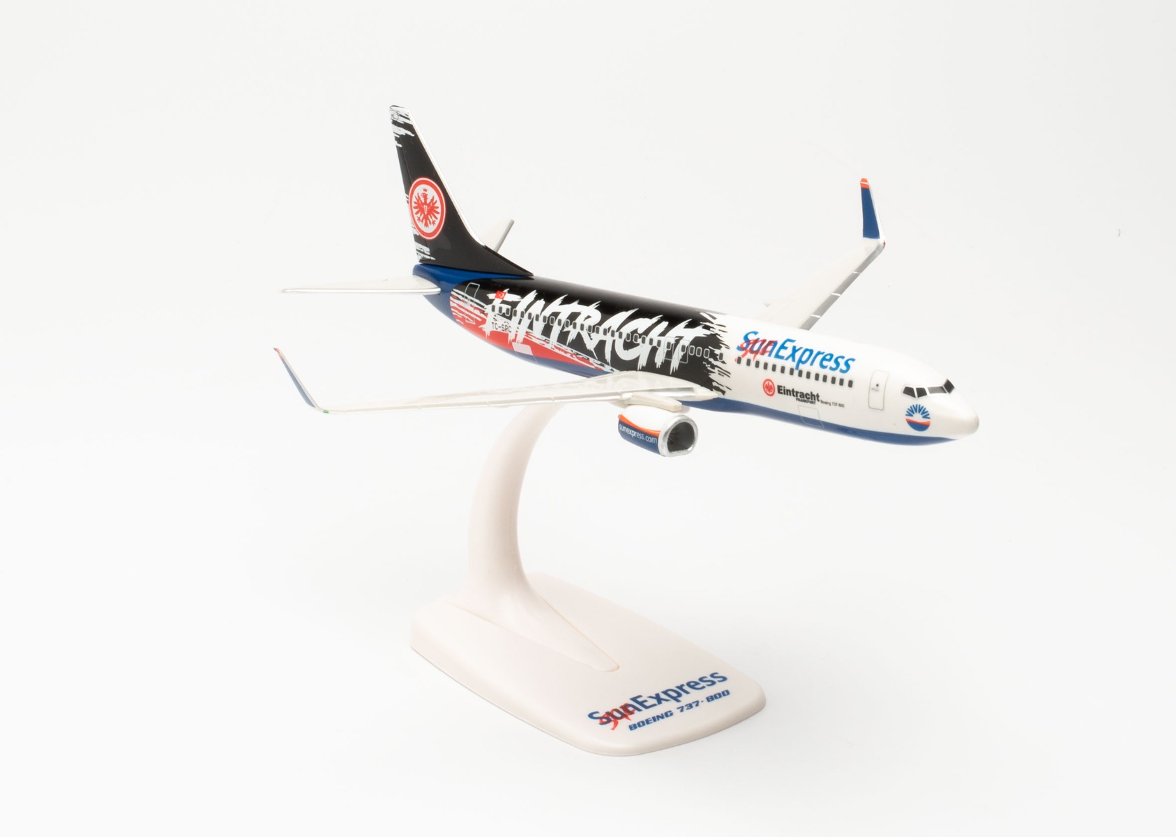 Herpa Wings Snap Fit 613200 - Sun Express Boeing 737-800 - Eintracht Frankfurt - SGE Express – TC-SPC. 1:200