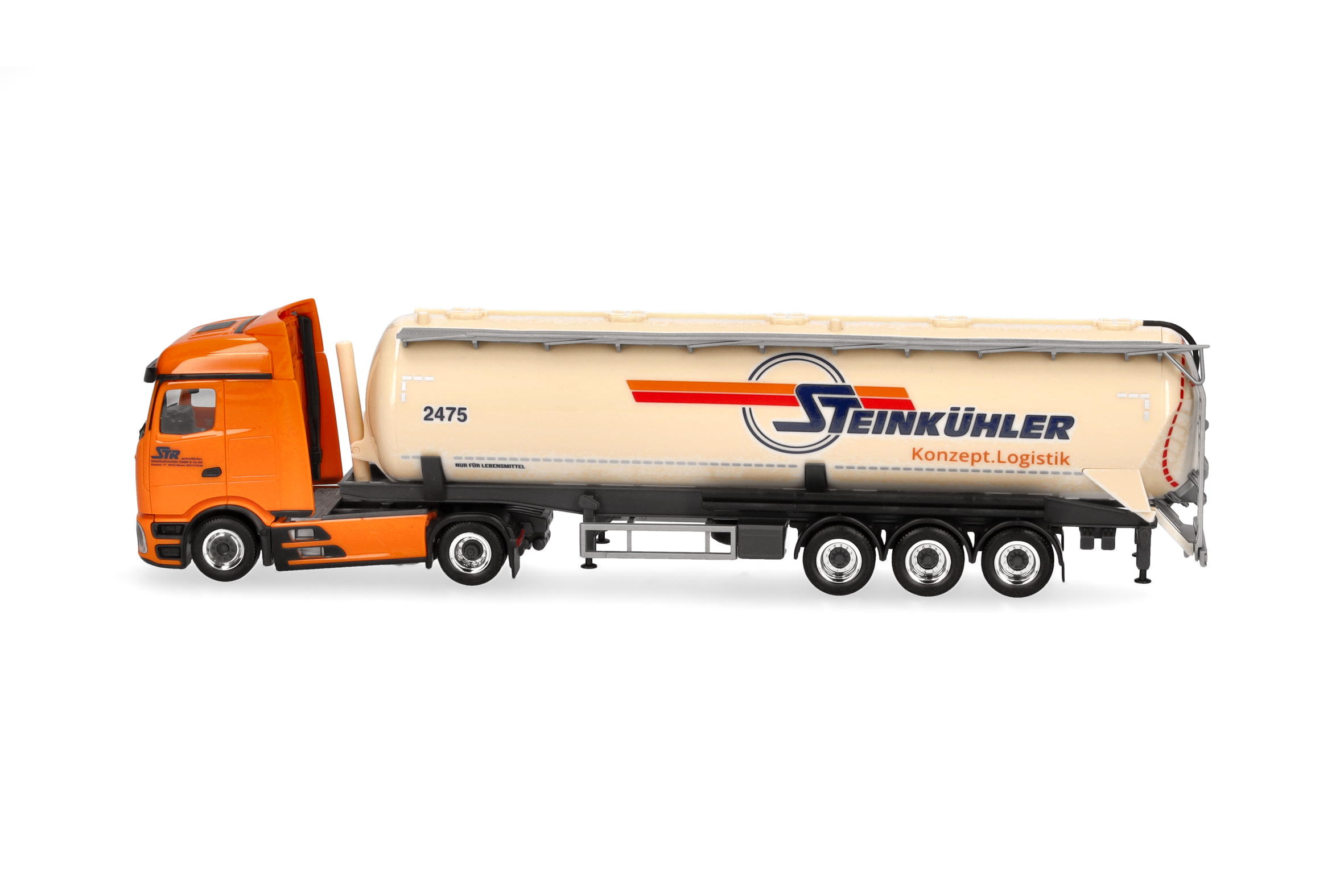 Herpa 319188 | MB Actros Procabin Streamspace | Silo-Sattelzug | Steinkühler | 1:87