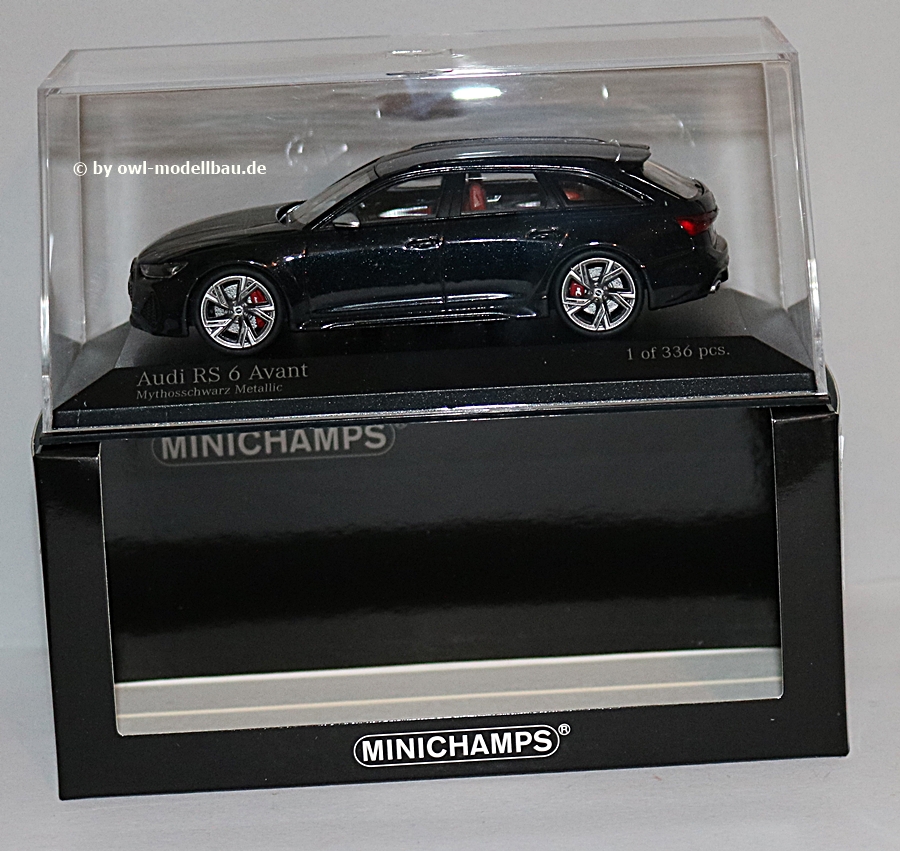 Minichamps 410018015 - Audi RS 6 Avant - 2019 - Schwarz Metallic. 1:43