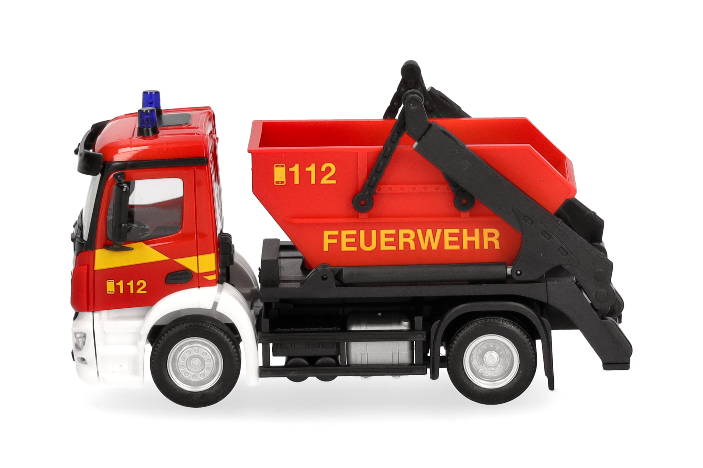 Herpa 098250 | Mercedes-Benz Actros S Absetzkipper AK12 | Feuerwehr | 1:87