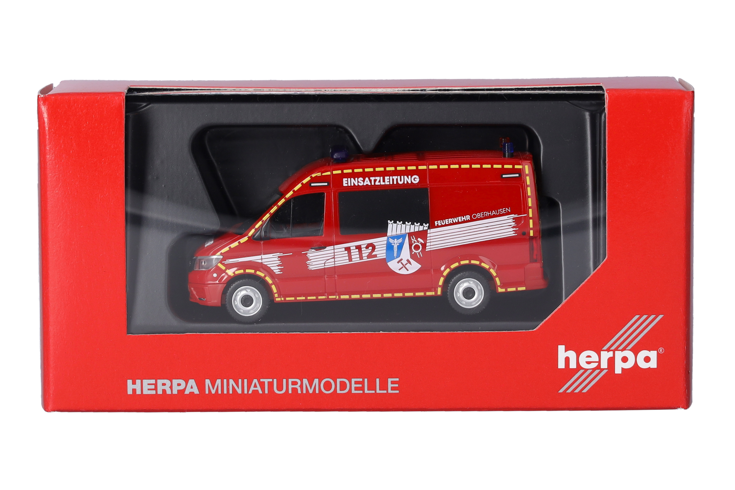 Herpa 098731 | MAN TGE Halbbus Hochdach | Feuerwehr Oberhausen/ELW" | 1:87