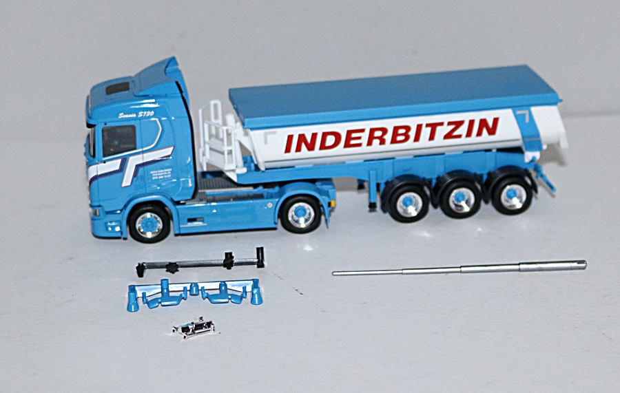 Herpa 956208 | Scania CS20 ND Kipp-Sattelzug | Inderbitzin | 1:87