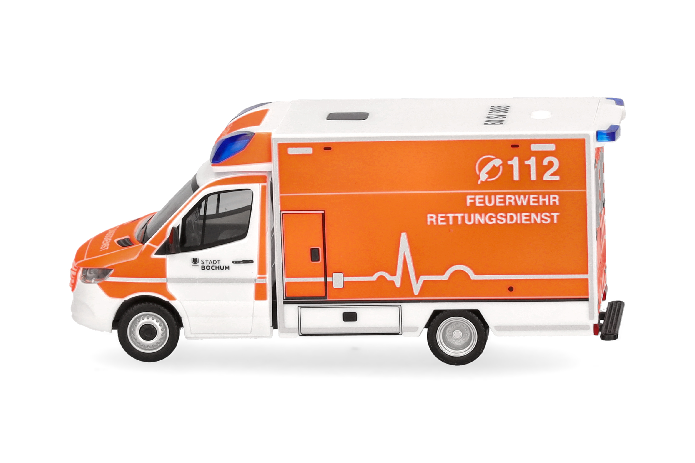 Herpa 097116 | Mercedes-Benz Sprinter '18 Rettungswagen | Feuerwehr Bochum | 1:87