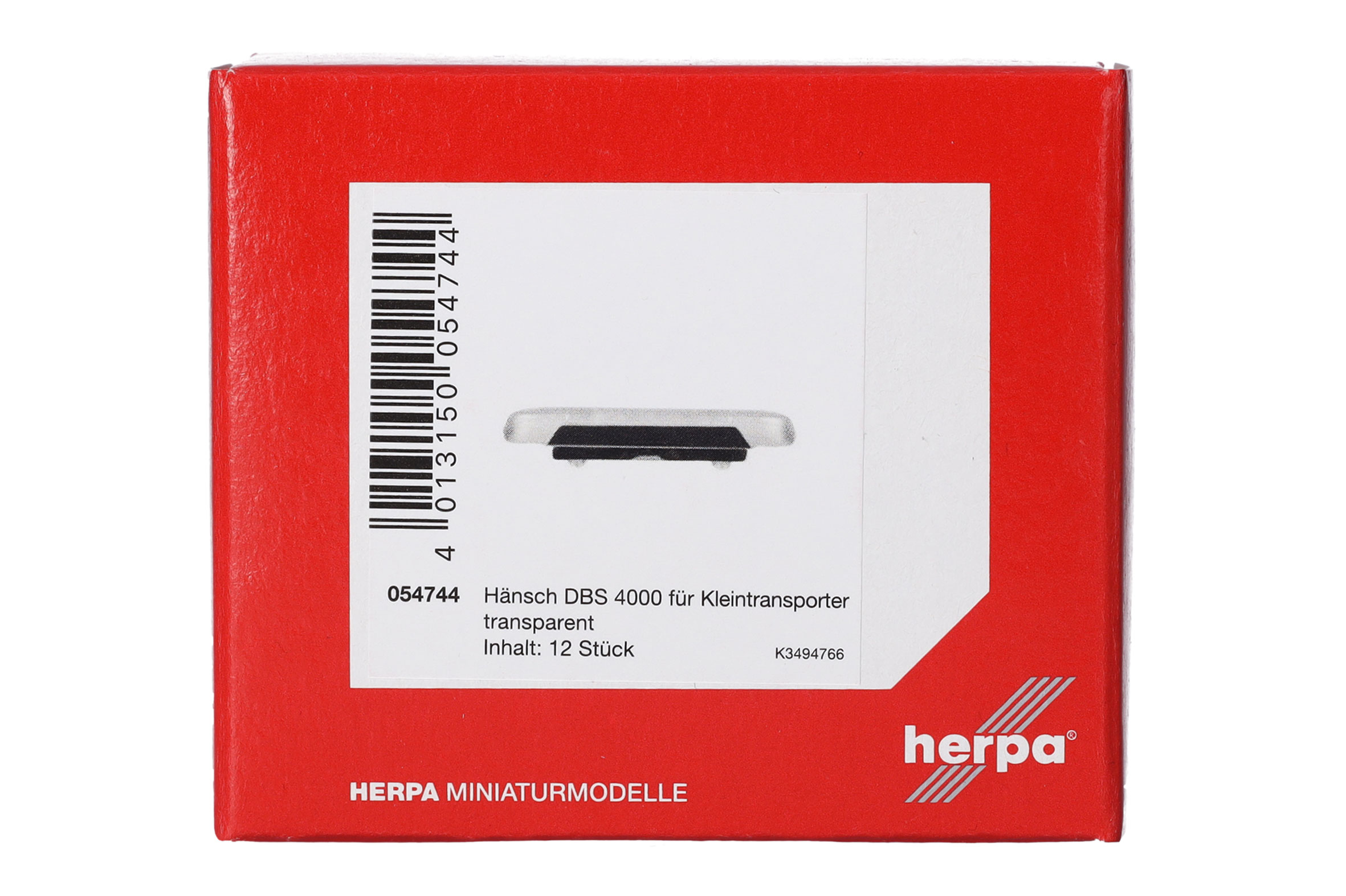 Herpa Zubehör 054744 | Hänsch DBS 4000 für Kleintransporter, transparent | 1:87