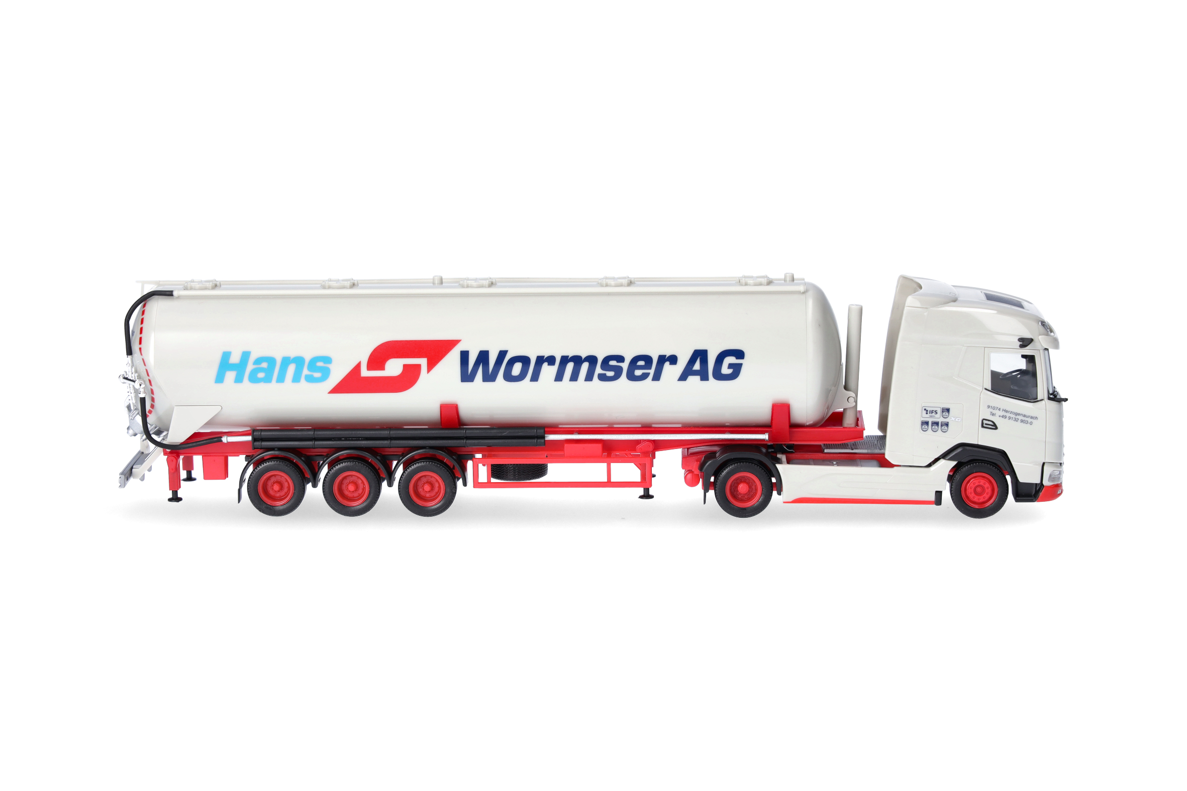 Herpa 318815 | DAF XG | Silo-Sattelzug 60m³ | Hans Wormser | 1:87
