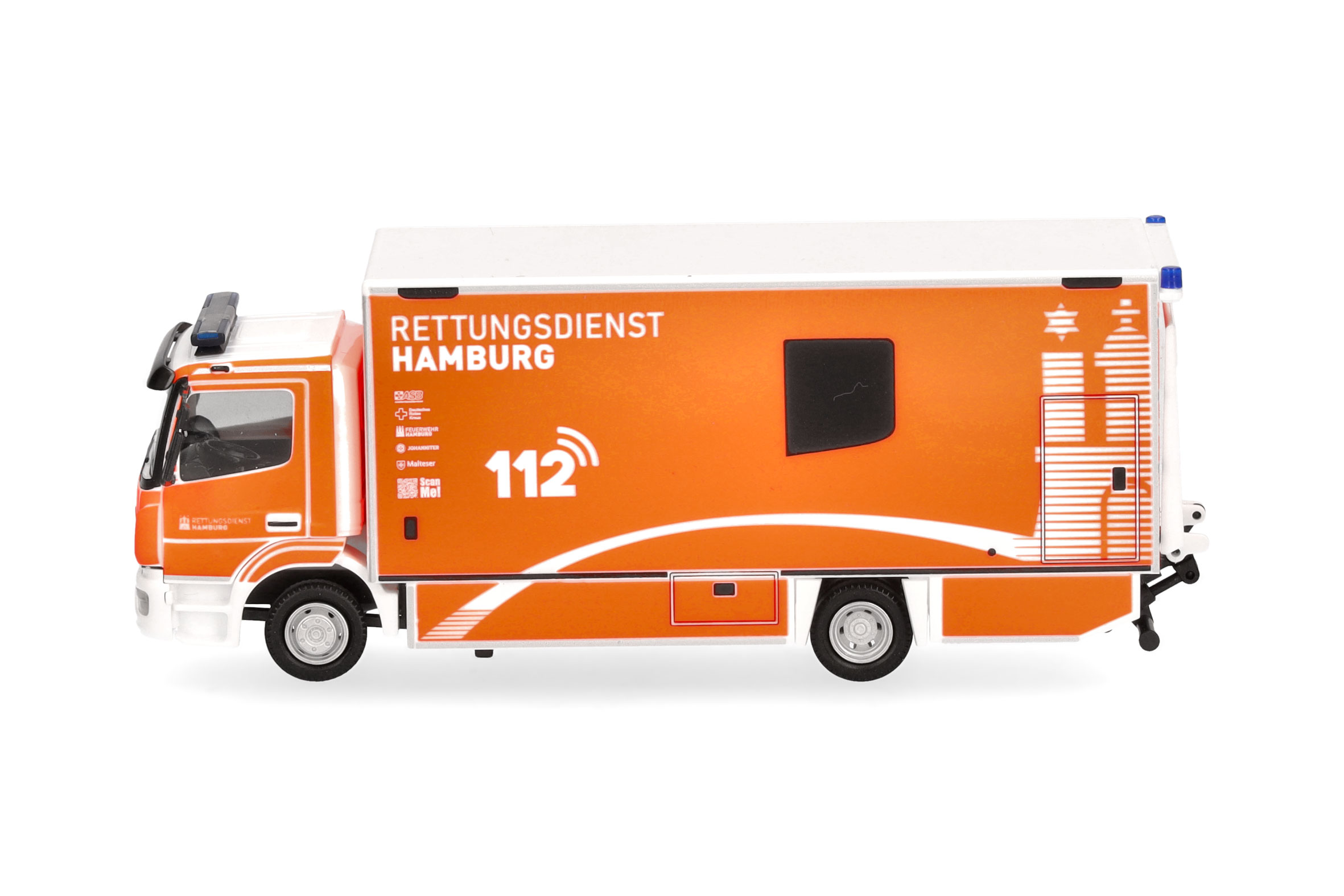 Herpa 091473 | MB Atego 2013 S-KTW mit LBW | Feuerwehr Hamburg | 1:87