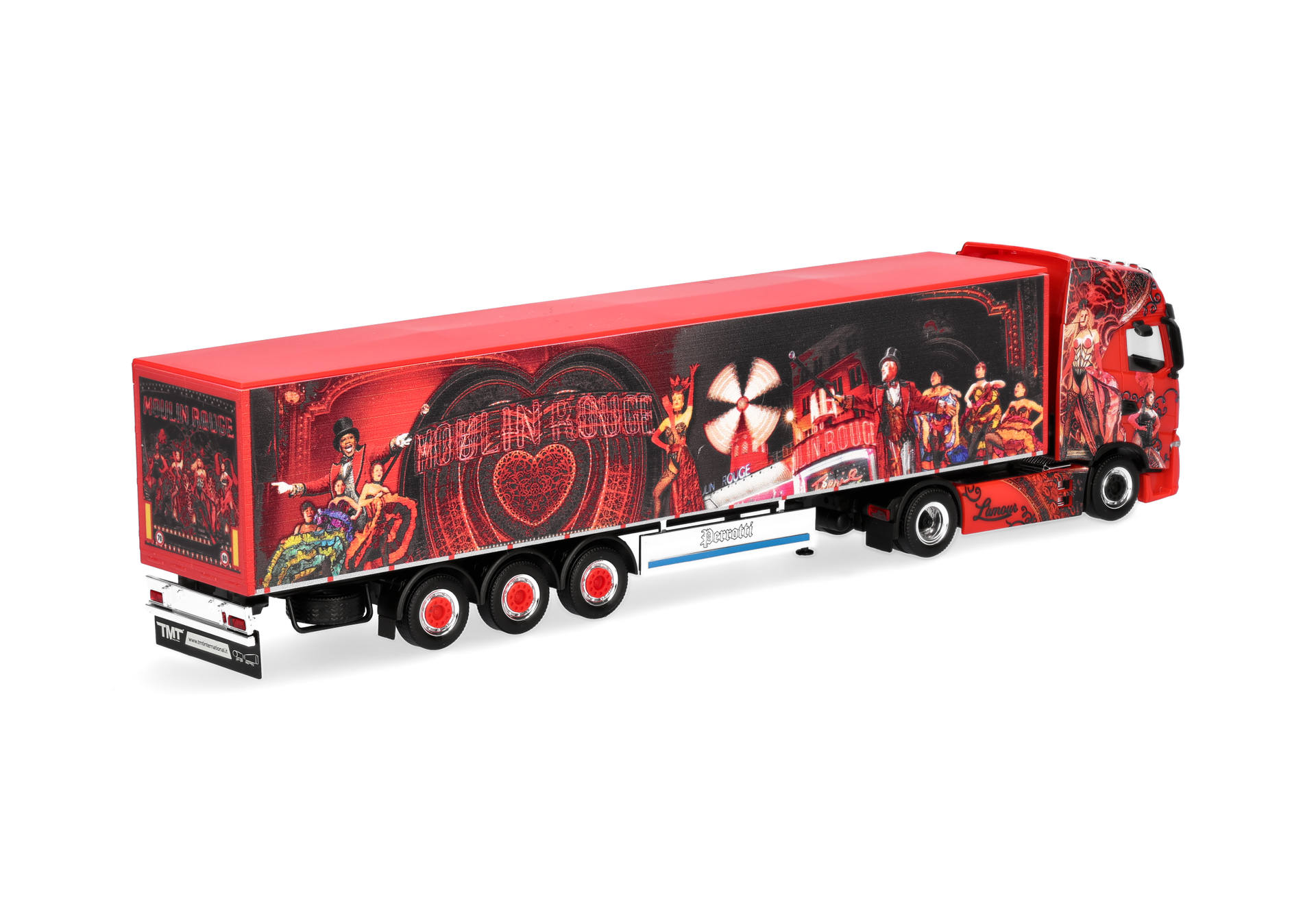 Herpa 320306 | Iveco S-Way Schubboden-Sattelzug | Perrotti | 1:87