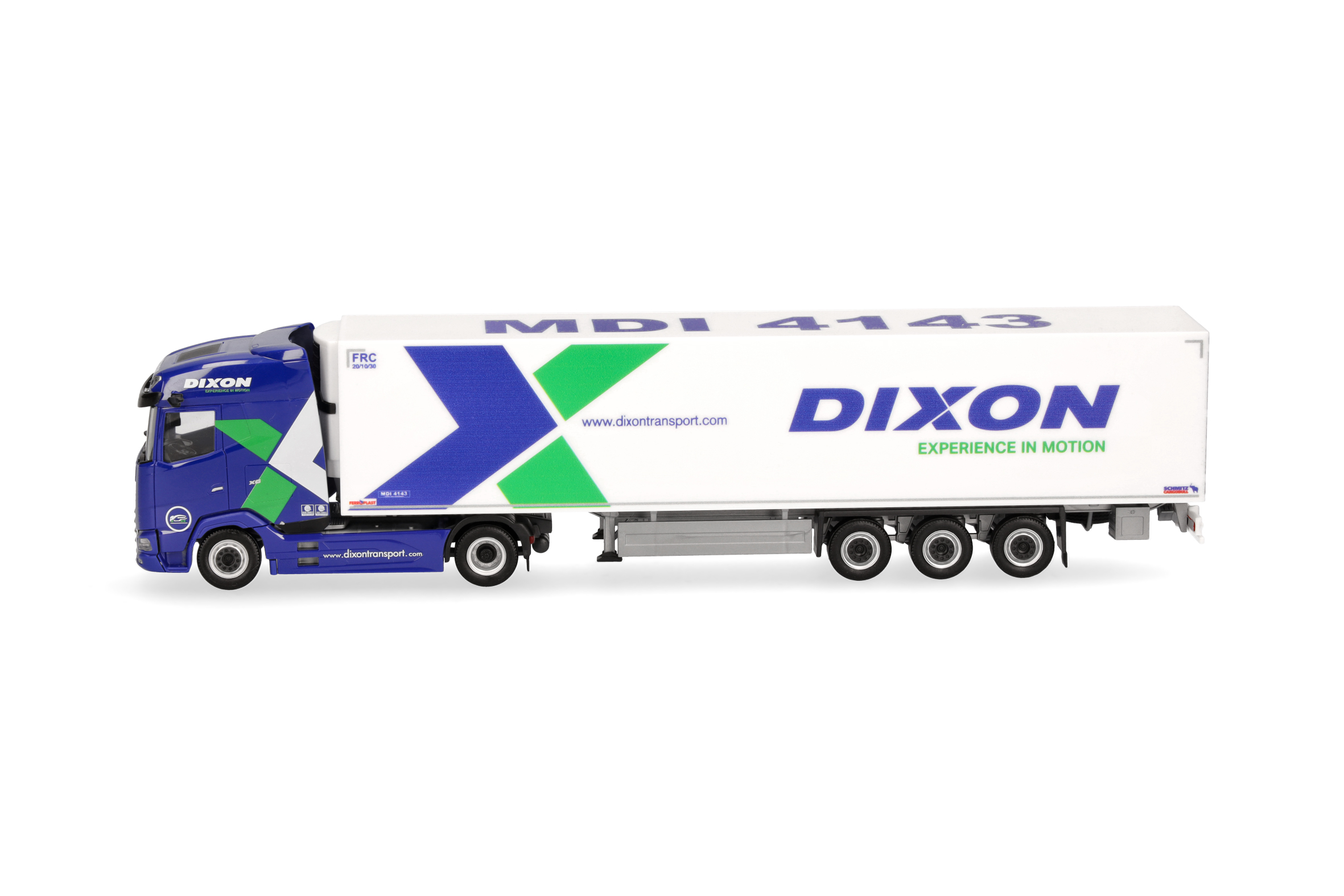 Herpa 319539 |  DAF XG Kühlkoffer-Sattelzug | Dixon | 1:87