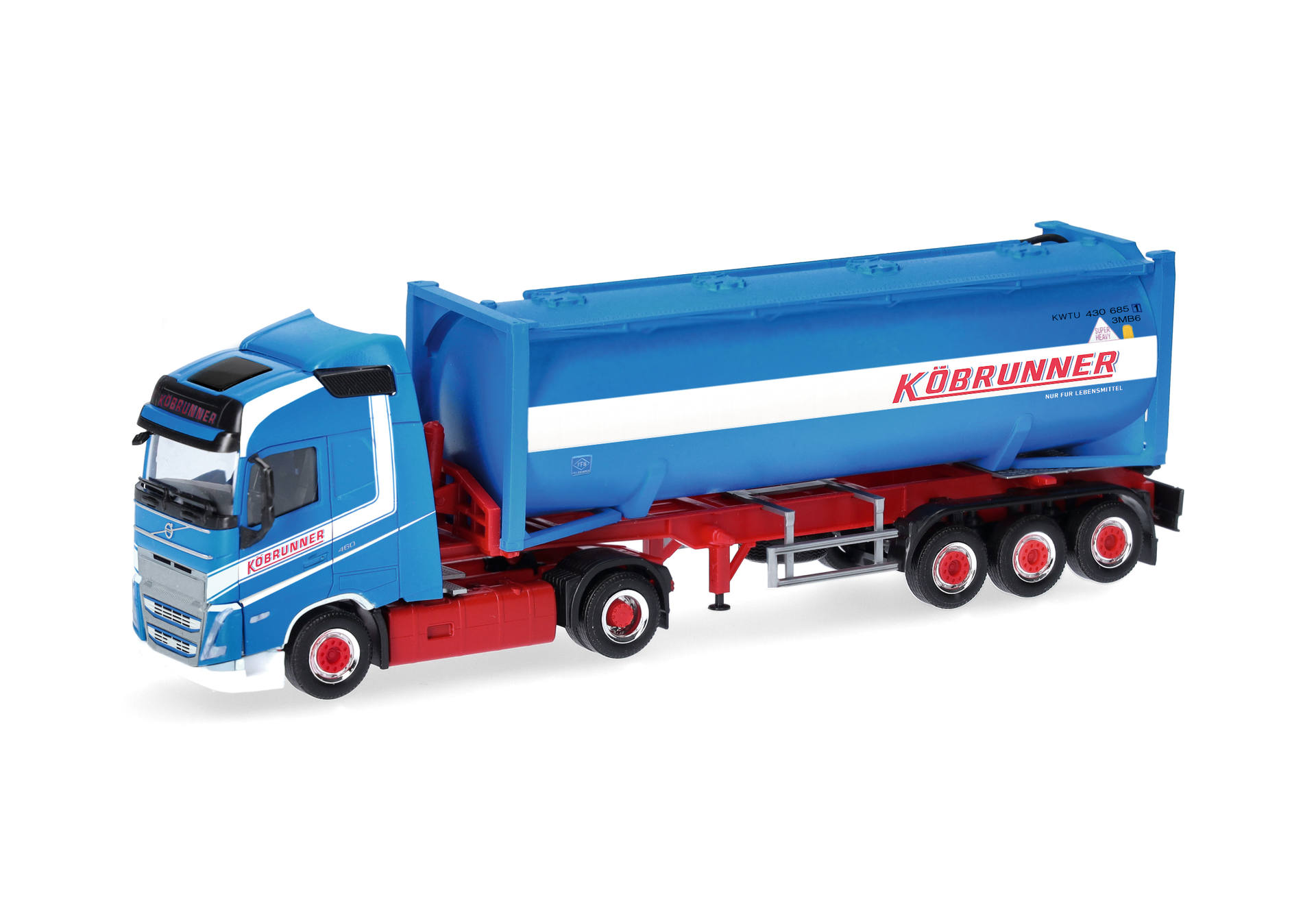 Herpa 320986 | Volvo FH GL 2020 | 30ft Drucksilo-Sattelzug | Köbrunner (AT) | 1:87