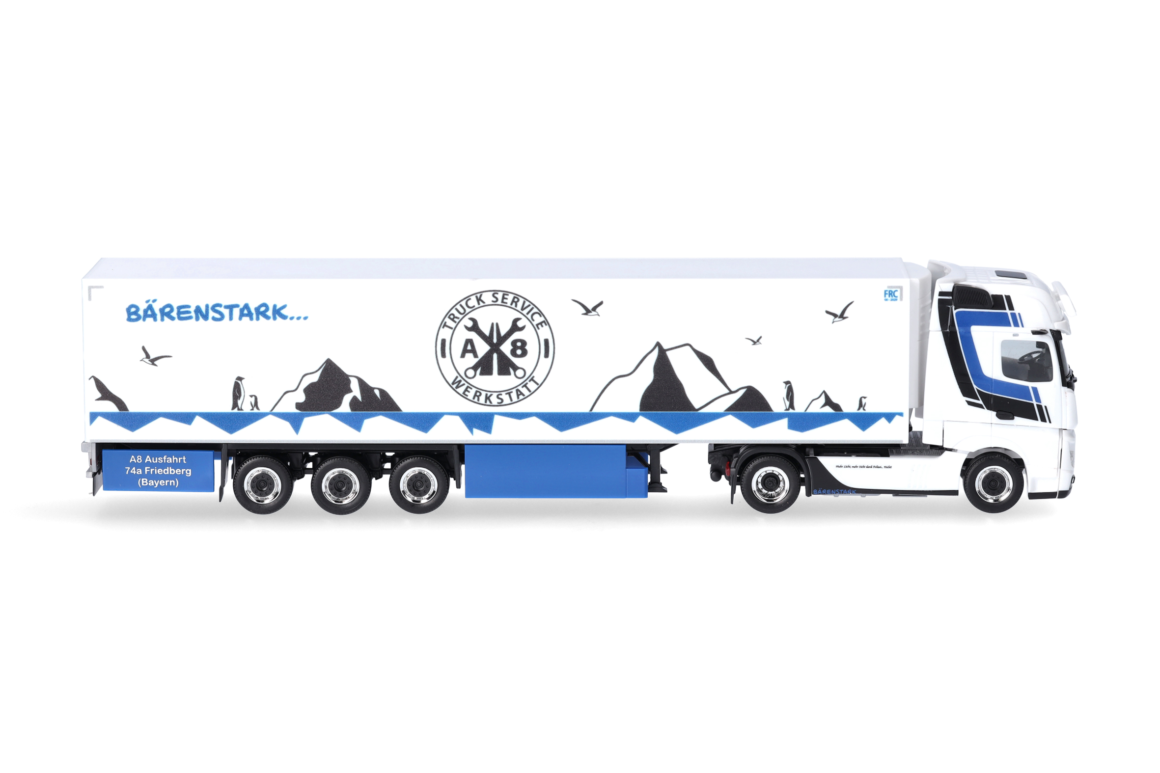 Herpa 317320 | MB Actros 18 Gigaspace Kühlkoffer-Sattelzug | Trio-Trans | 1:87