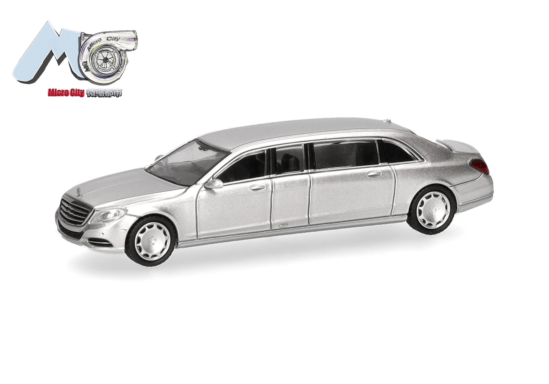 Herpa MicroCity 87MC000146 | Mercedes-Benz S600 Pullman | silber | 1:87