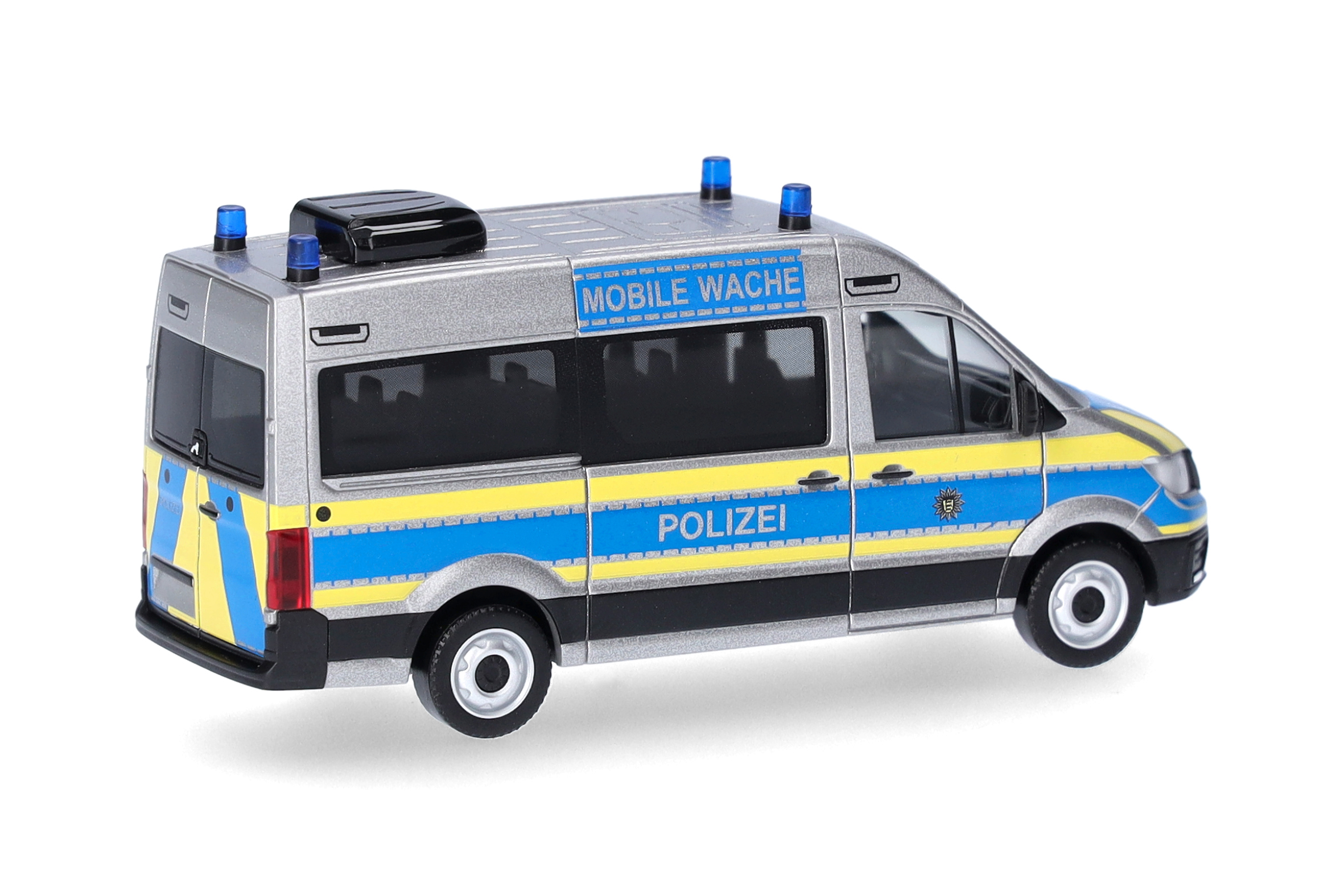 Herpa  098526 | MAN TGE Bus Hochdach | Mobile Wache Polizei Baden-Württemberg | 1:87
