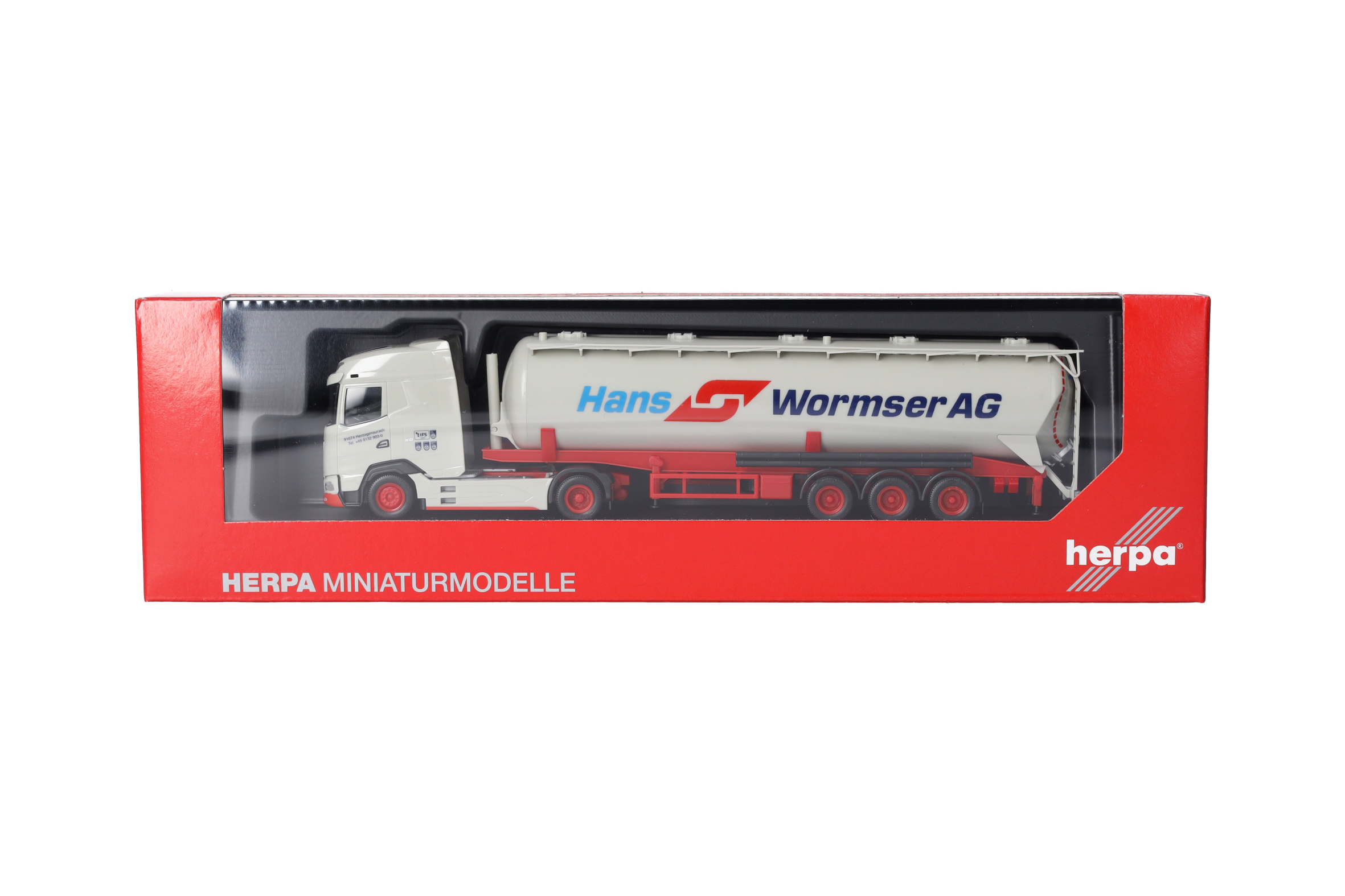 Herpa 318815 | DAF XG | Silo-Sattelzug 60m³ | Hans Wormser | 1:87