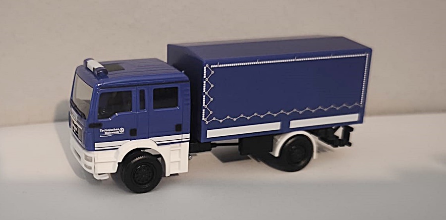 Herpa 962247 | MAN TGM Mehrzweckkraftwagen (MzKW) | THW Fürth | 1:87