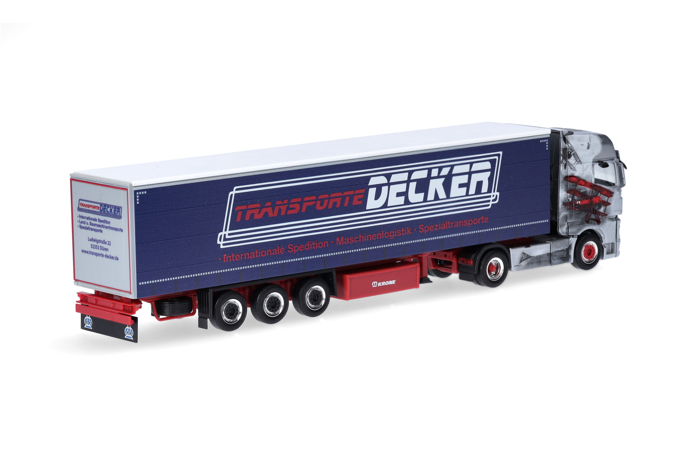 Herpa 317313 | MAN TGX GX Planen-Sattelzug | Decker Düren | 1:87