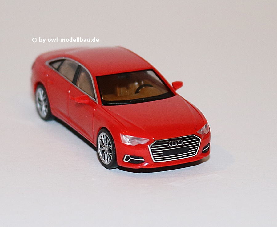 Herpa 430678 | Audi A6 Limousine |  feuerrot | zweifarbigen Felgen | 1:87