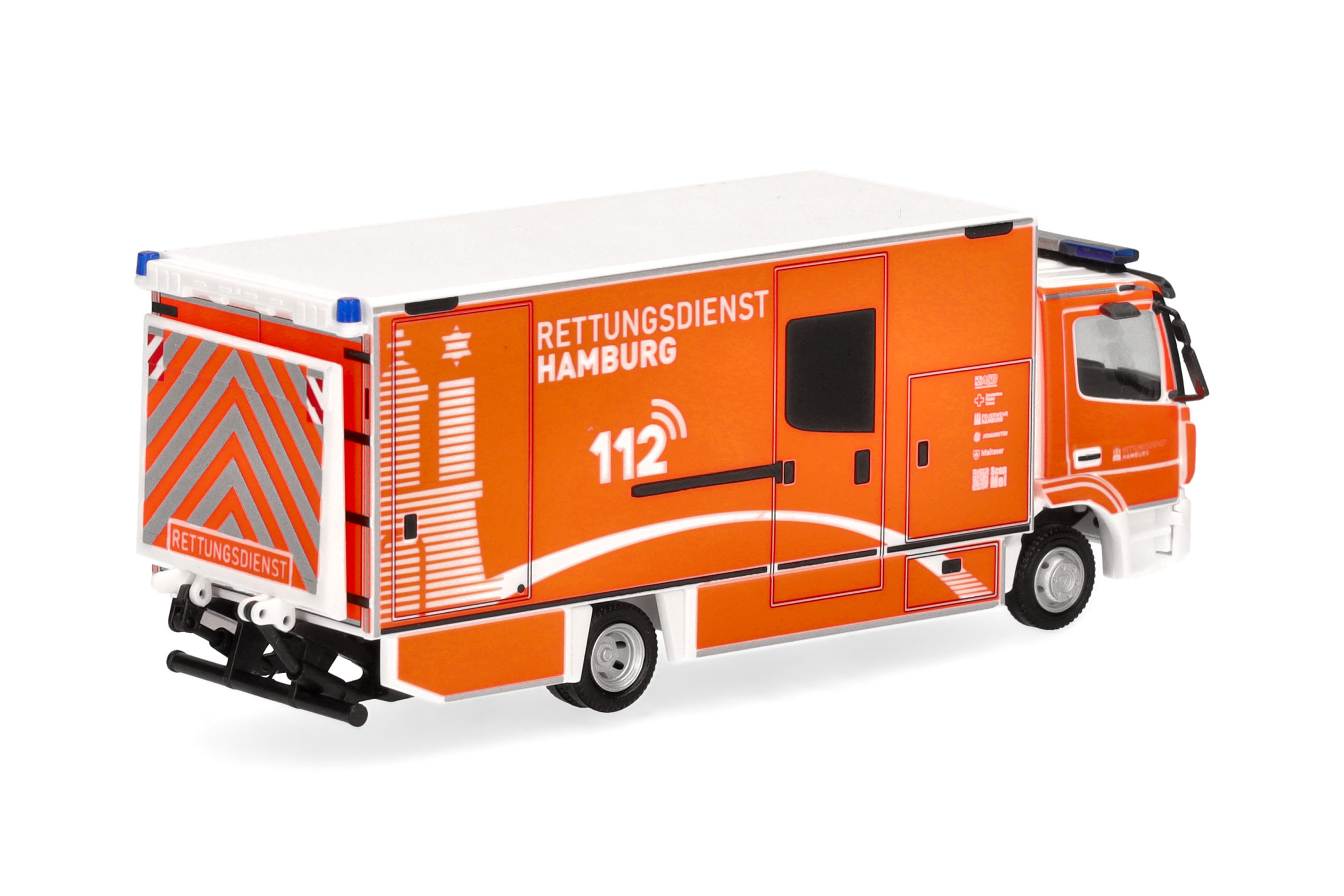 Herpa 091473 | MB Atego 2013 S-KTW mit LBW | Feuerwehr Hamburg | 1:87
