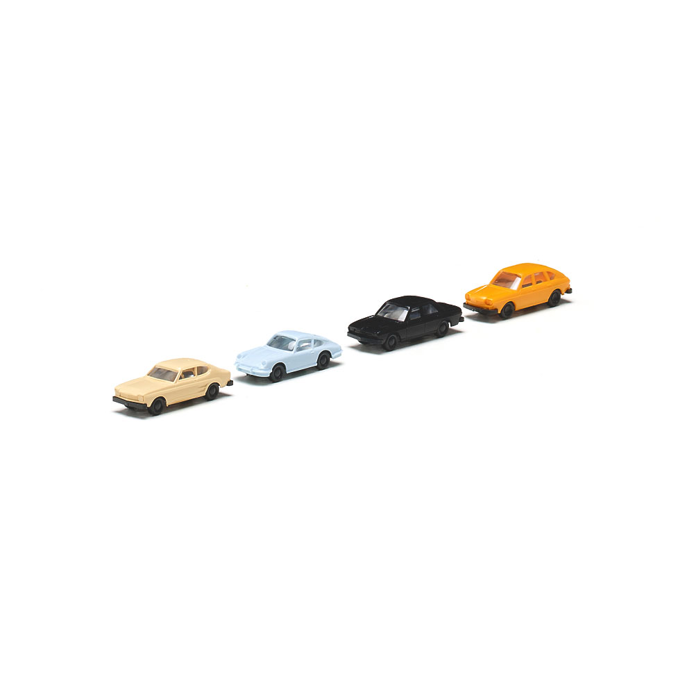 Wiking 091307 | Vier klassische Personenwagen | Spur N | 1:160