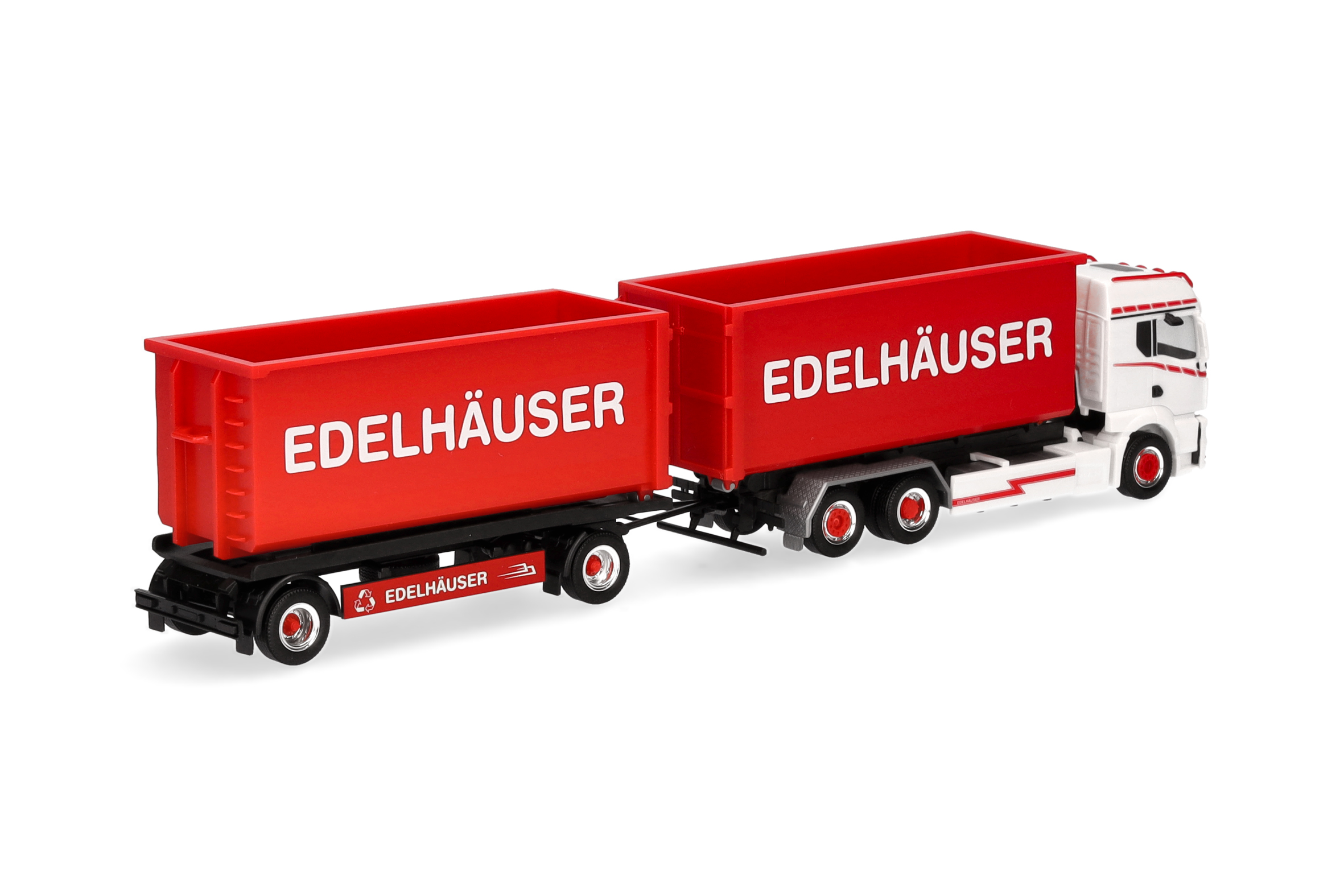 Herpa  319317 | MAN TGS TM | Abrollmulden-Hängerzug | Edelhäuser | 1:87