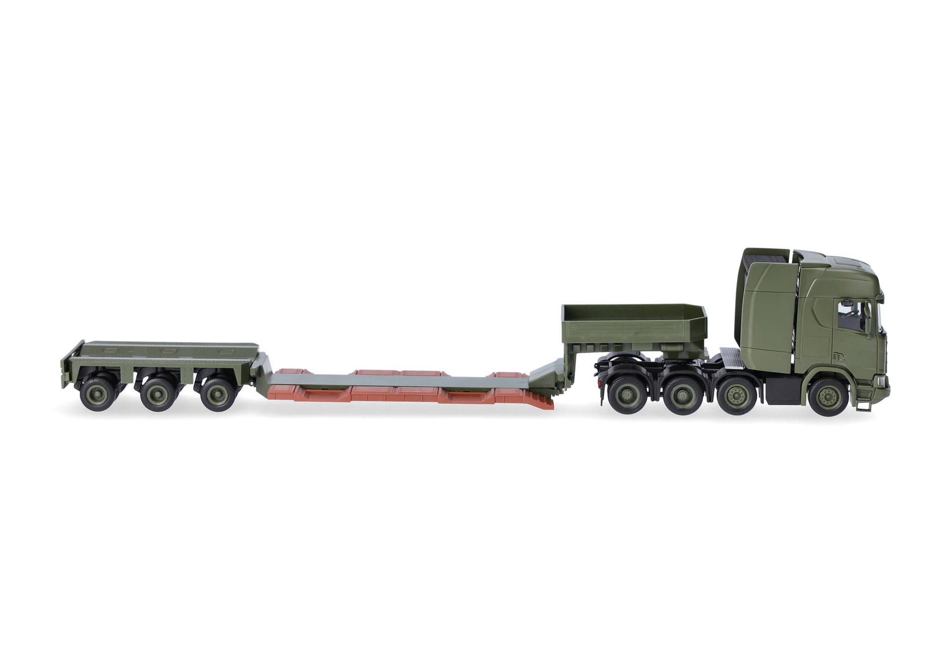 Herpa 747295 | Scania CR 20 HD Tieflade-Sattelzug | Dänische Armee | 1:87