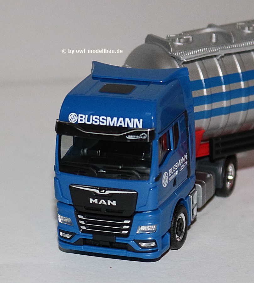 Herpa 950688 | MAN TGX GX ADR Saugsilo-Sattelzug | Bussmann | 1:87