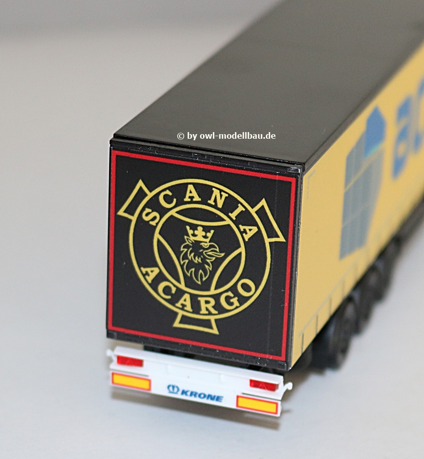 Herpa 314763 - Scania CS 20 HD Gardinenplanen-Sattelzug - acargo / Johnny Cash (Hamburg). 1:87