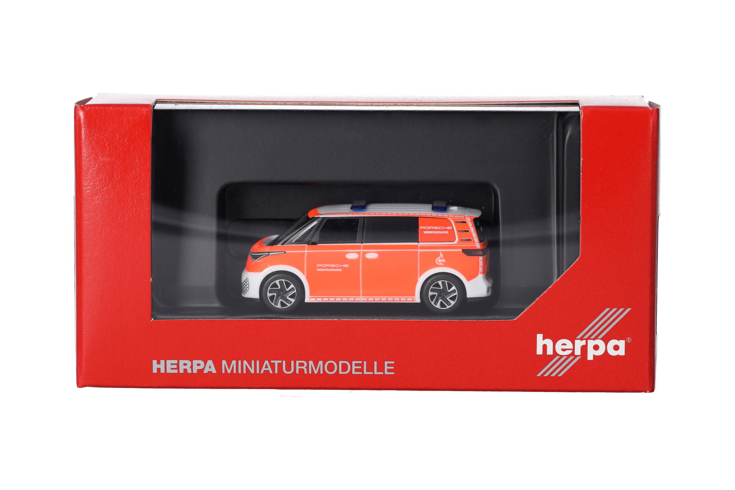 Herpa 098342 | Volkswagen (VW) ID. Buzz | Werkfeuerwehr Porsche | 1:87