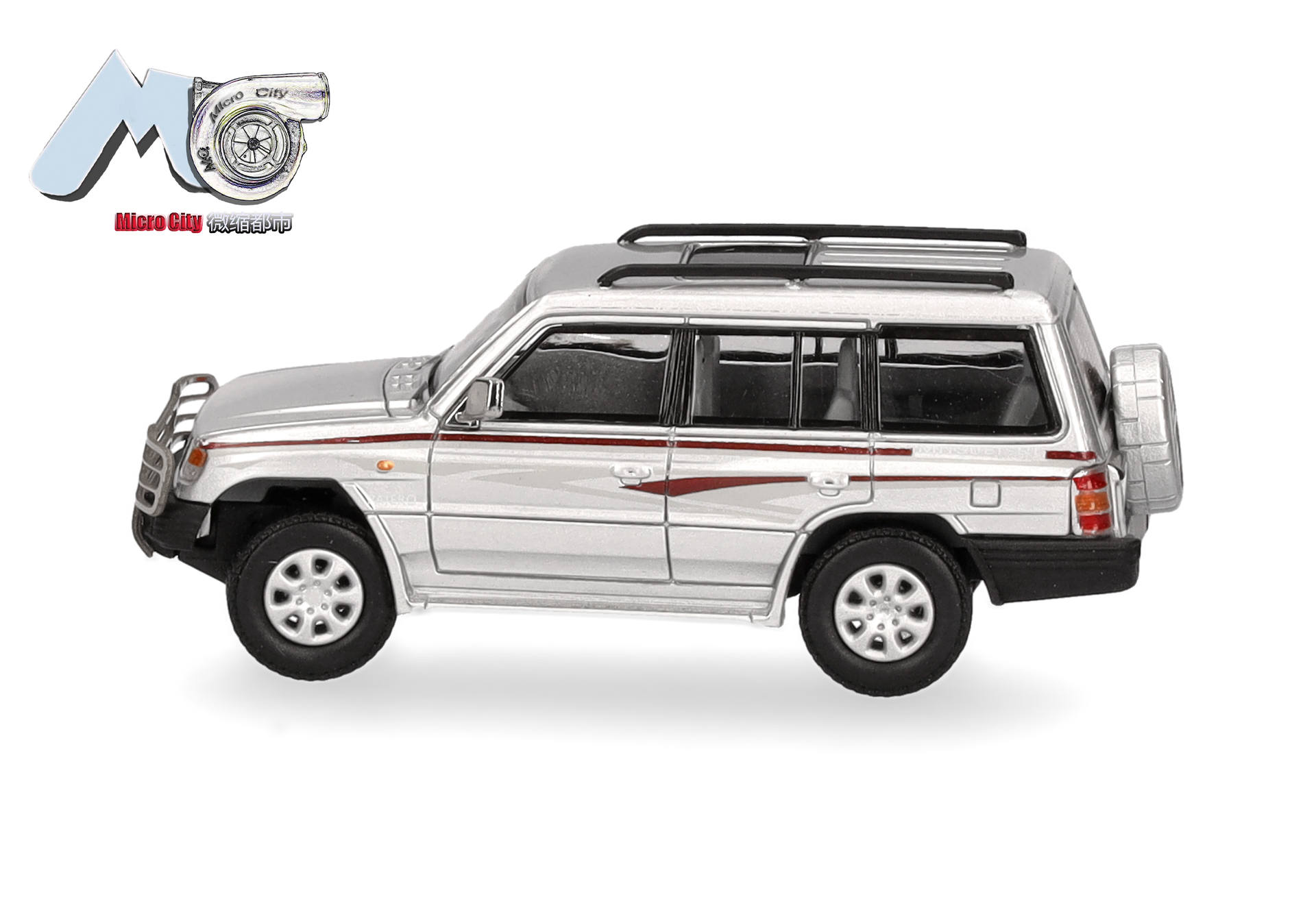 Herpa MicroCity 87MC000042 | Mitsubishi Pajero | silber | 1:87