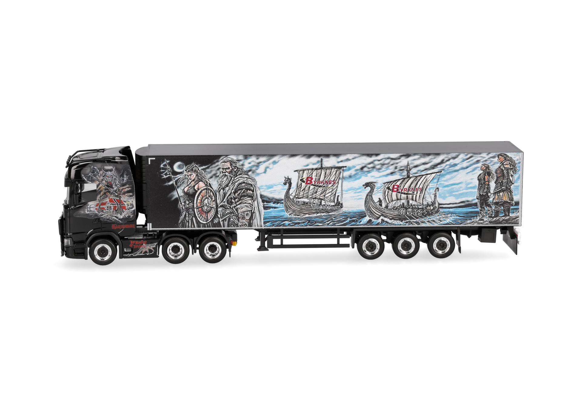 Herpa 321303 | Scania CS 20 Hochdach Kühlkoffer-Sattelzug | Byrknes | 1:87