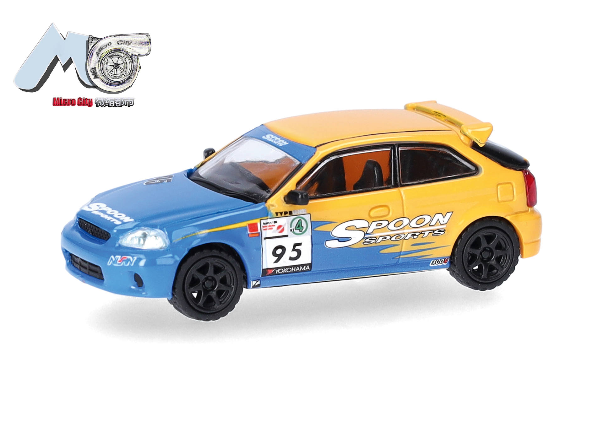 Herpa MicroCity 87MC000159 | Honda Civic Type R (EK9)| SPOON | Rechtslenker | 1:87