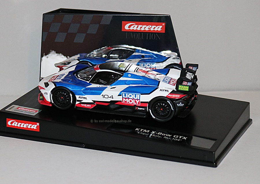 Carrera Evolution 27745 | KTM X-BOW GTX | Liqui Moly | No.104 | 1:32