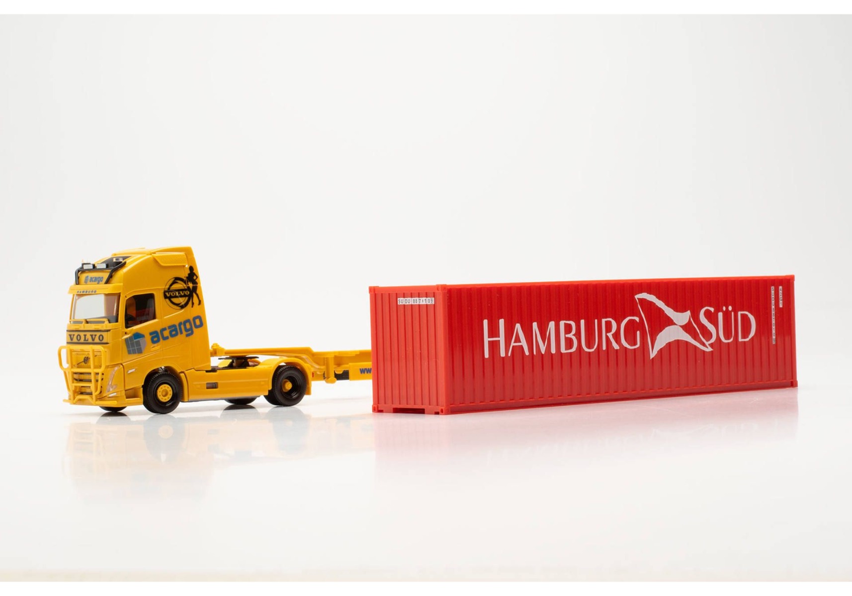 Herpa 316347 | Volvo FH Gl. XL 2020 | Container-Sattelzug | Acargo/Hamburg Süd | 1:87