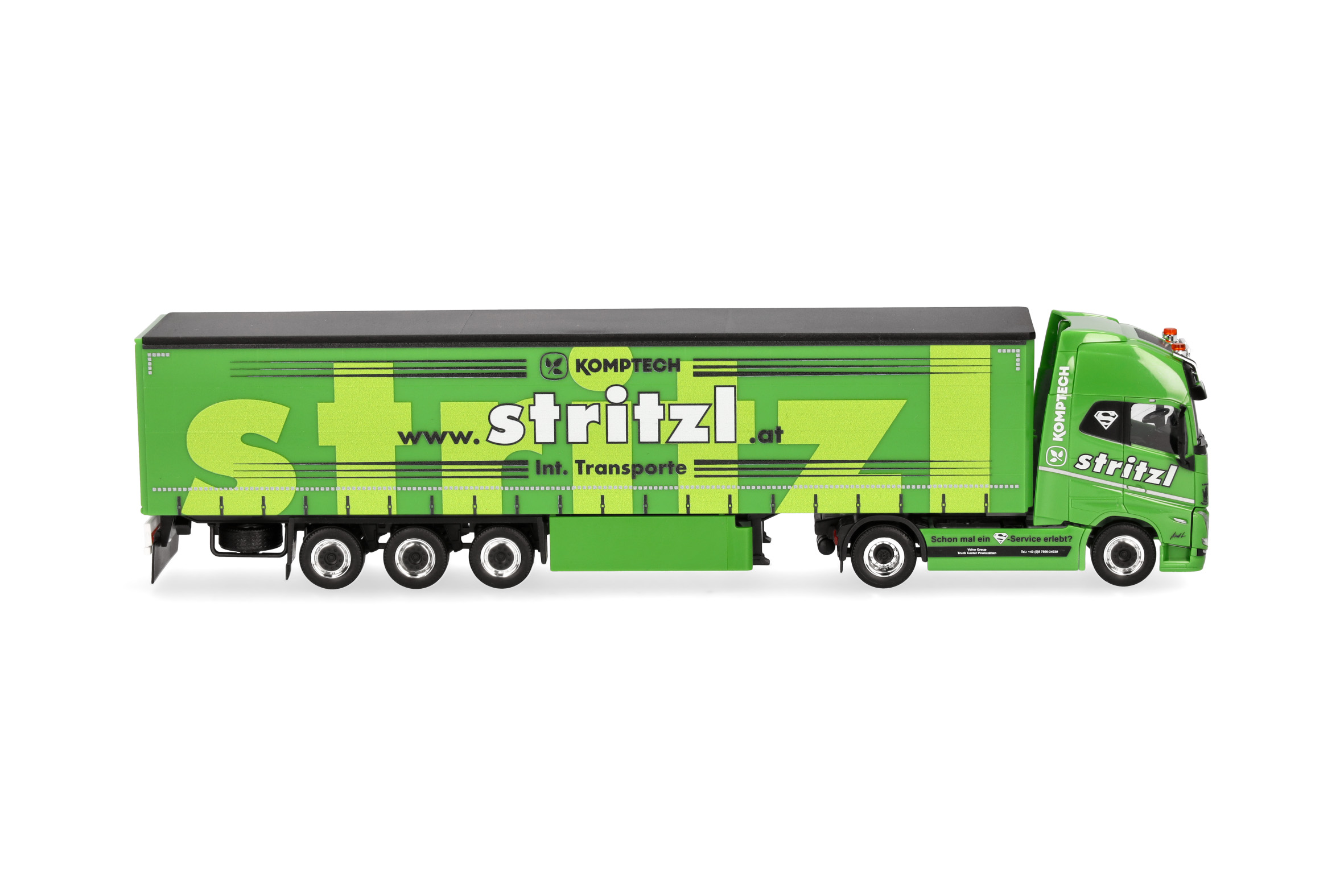 Herpa 320108 | Volvo FH16 GL XL 2020 Gardinenplanen-Sattelzug | Stritzl | 1:87