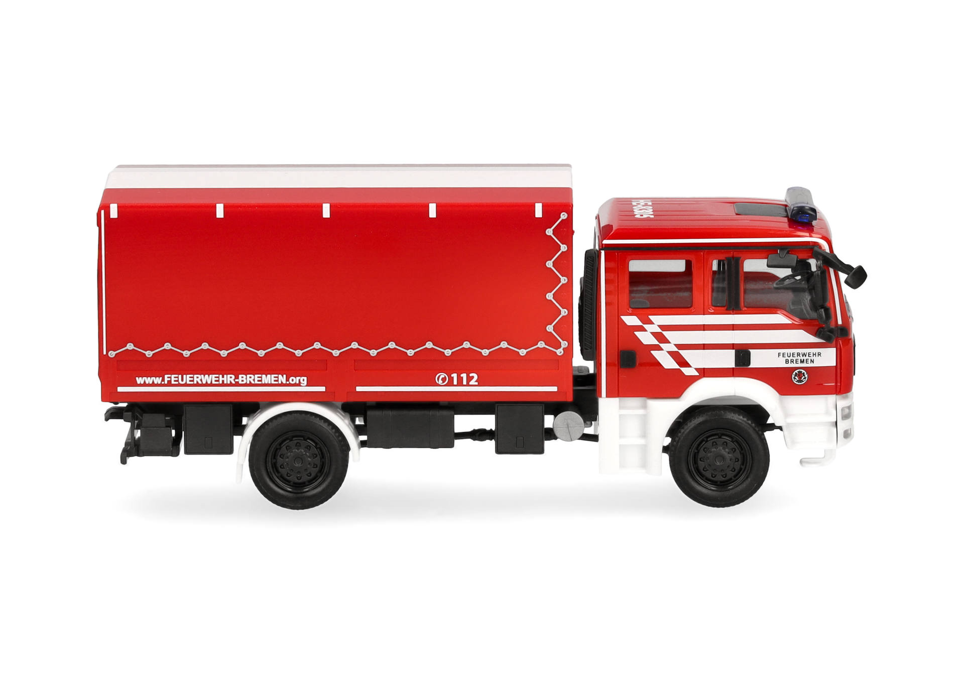 Herpa 098847 | MAN TGA M Mehrzweckgerätewagen (MzGW) Dekon | Feuerwehr Bremen | 1:87