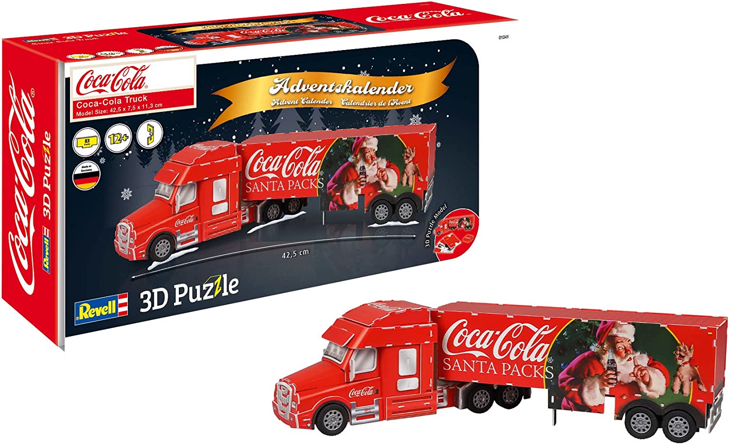 Revell 3D Puzzle | Adventskalender Coca-Cola Truck