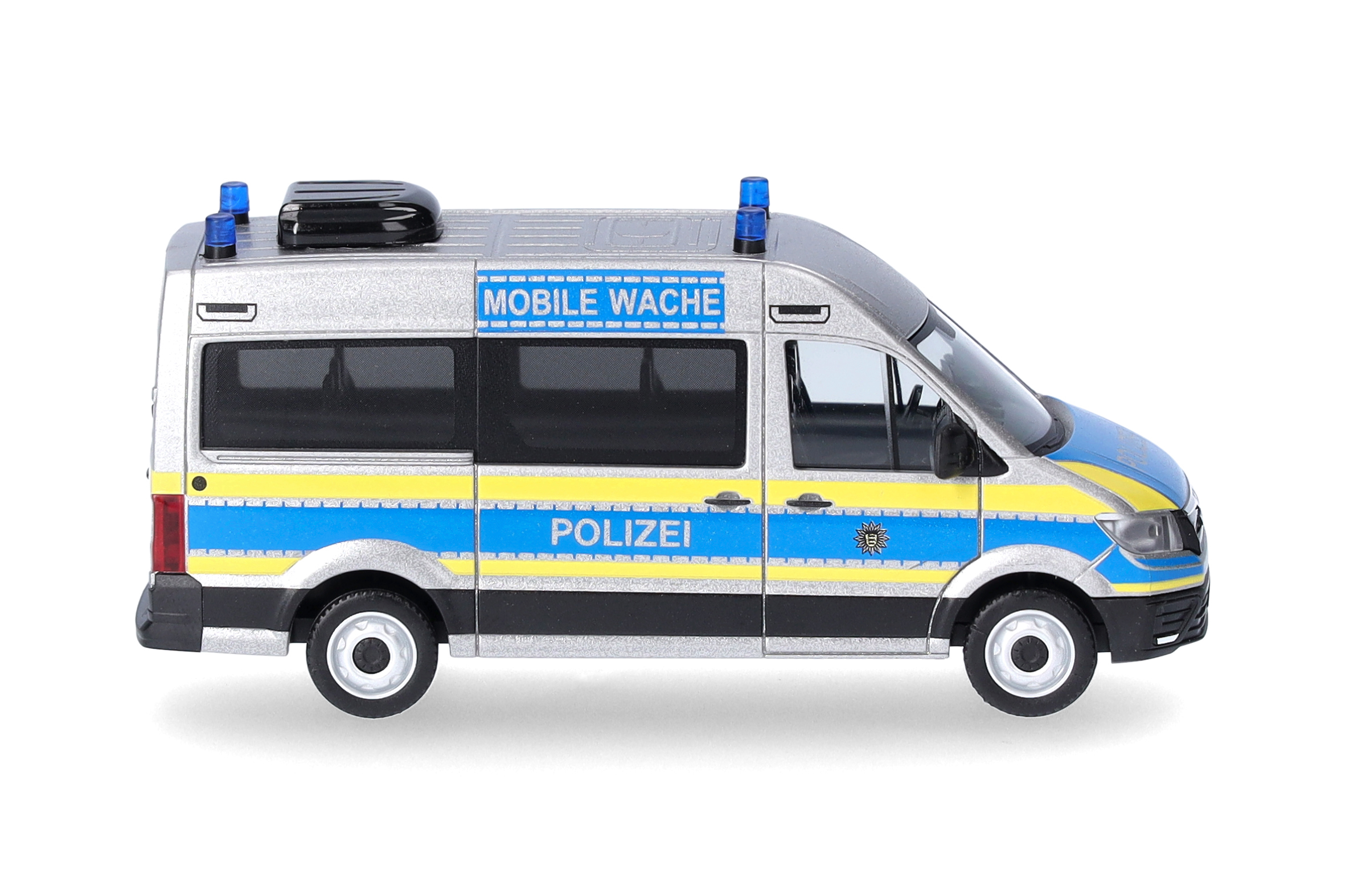 Herpa  098526 | MAN TGE Bus Hochdach | Mobile Wache Polizei Baden-Württemberg | 1:87