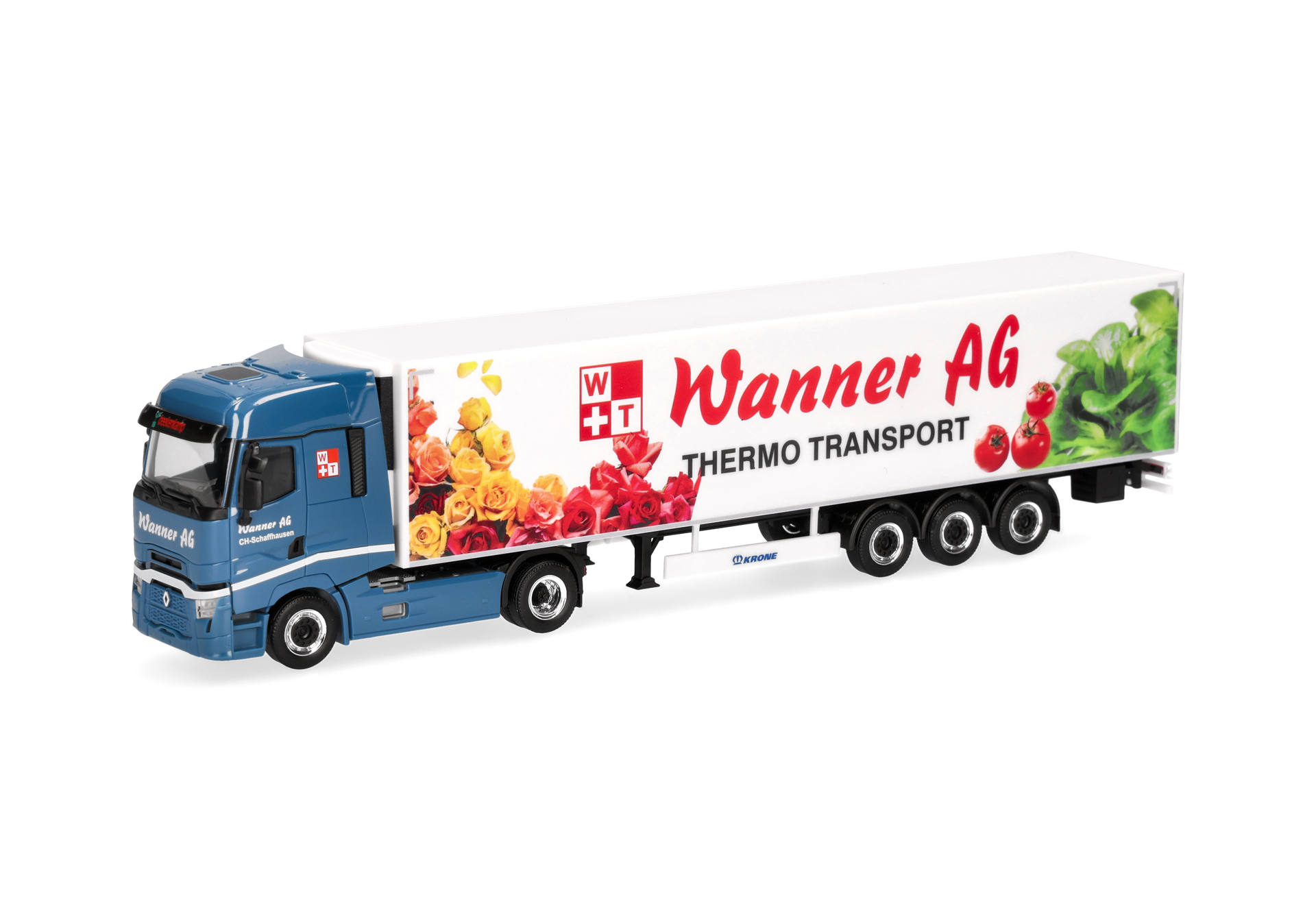 Herpa 321242 | Renault T facelift Kühlkoffer-Sattelzug  | Wanner AG | 1:87