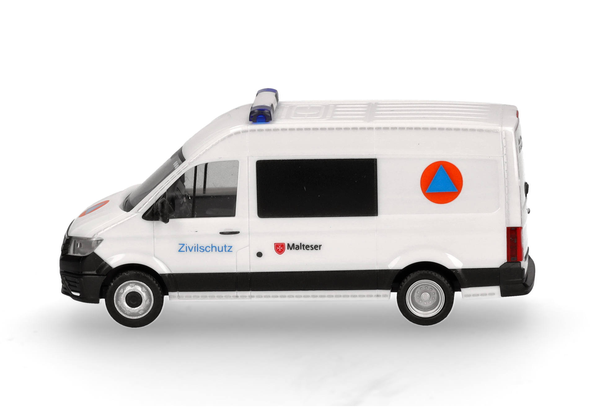 Herpa 097963 | VW Crafter Halbbus Hochdach | Malteser/Zivilschutz | 1:87