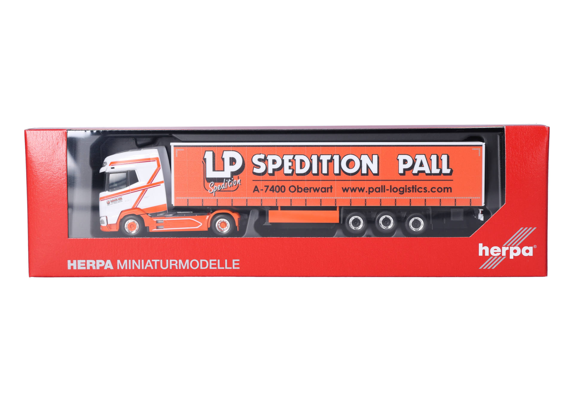 Herpa 319126 | DAF XG+ | Gardinenplanen-Sattelzug | Ludwig Pall (A) | 1:87