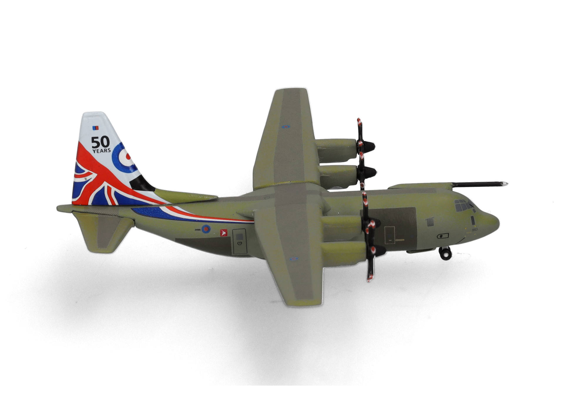 Herpa Wings 537445 | Royal Airforce | C-130J Super Hercules | 47 Squadron - 50th Anniversary Hercules | ZH883 | 1:500
